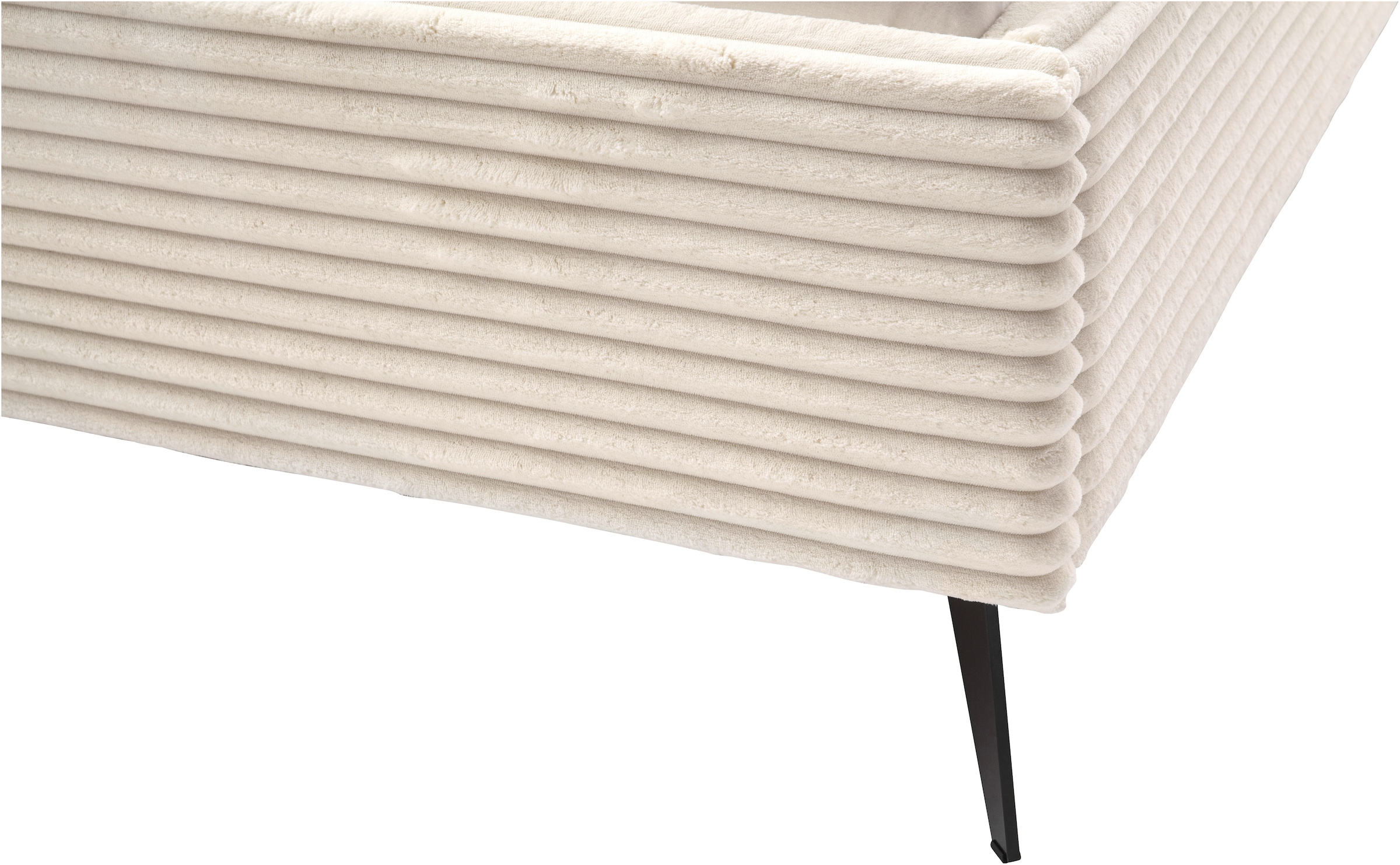 meise.möbel »Matera« in Breitcord, mit schwarzem Metallfuß, wahlweise mit Bettkasten