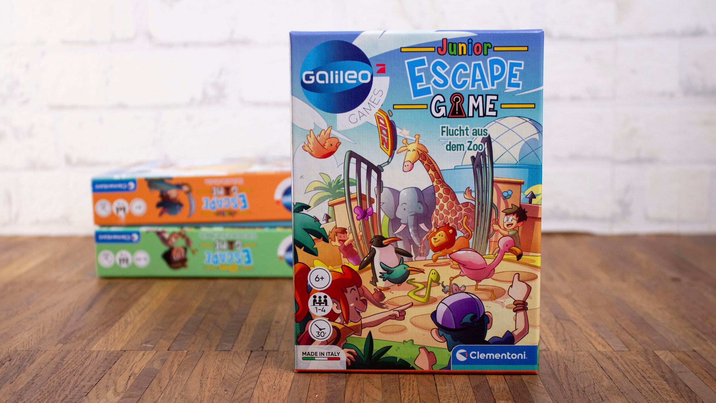 Clementoni® Spiel »Galileo, Escape Game Junior Flucht aus dem Zoo«, Made in Europe