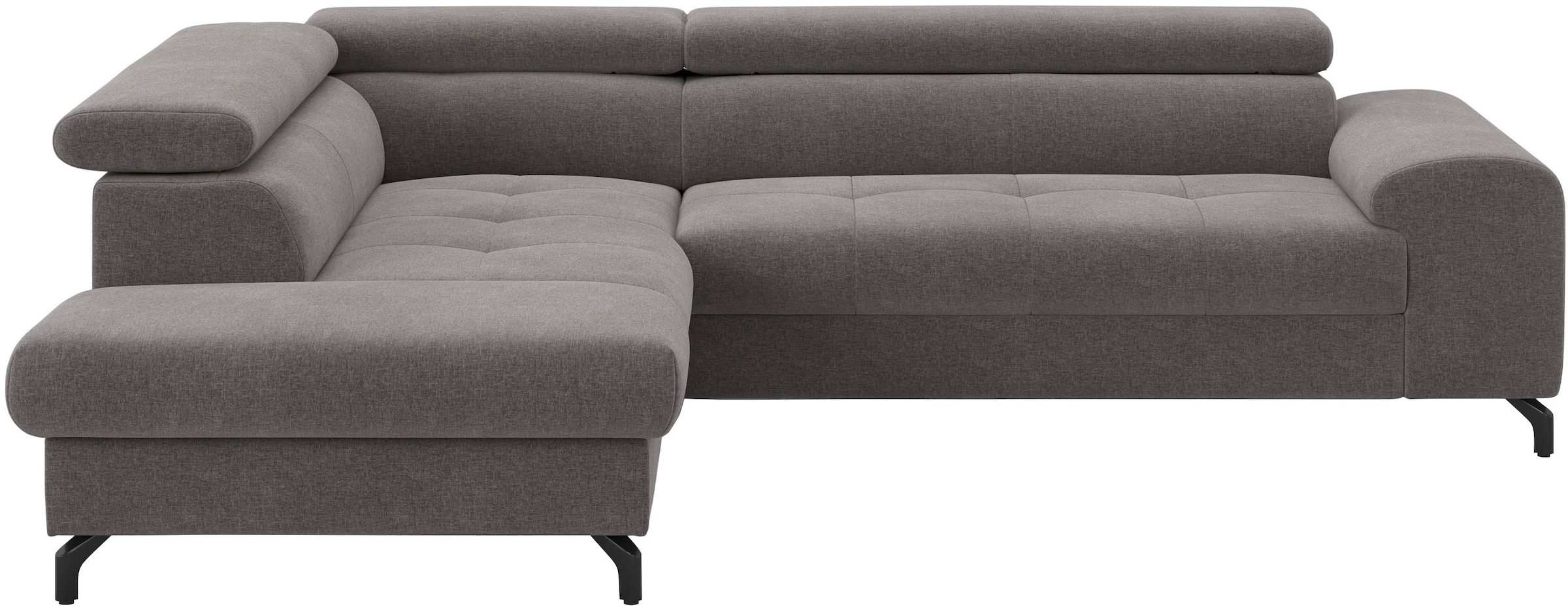 COTTA Ecksofa »Aura L-Form, B: 260 cm« mit Bettfunktion, Bettkasten & Kopfteilverstellung