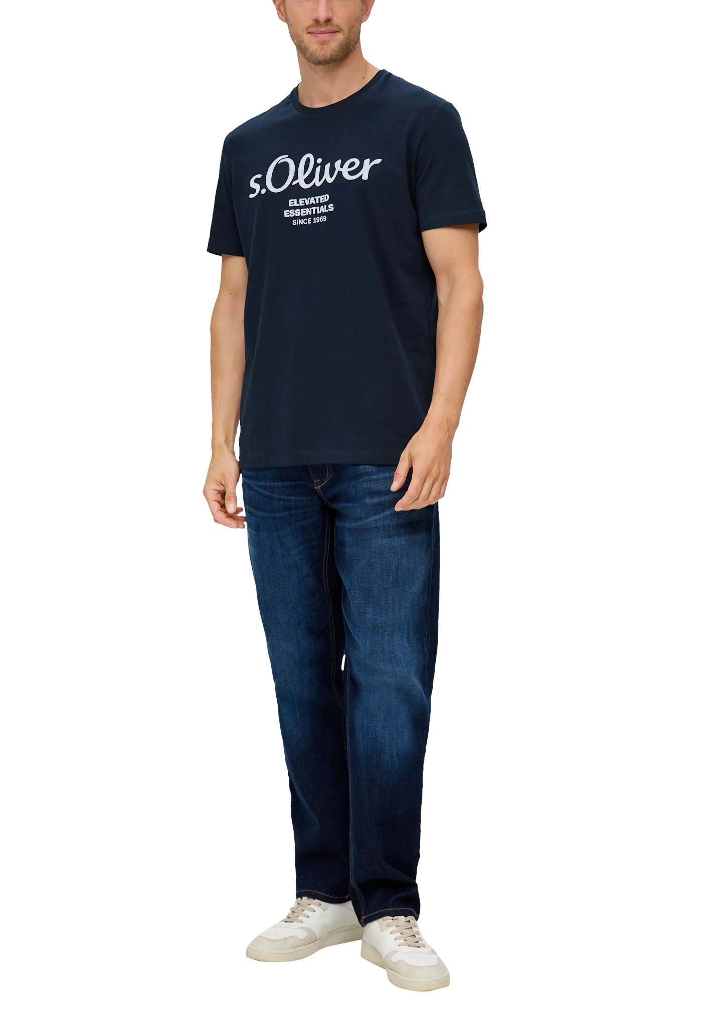 s.Oliver T-Shirt, aus atmungsaktiver Baumwolle