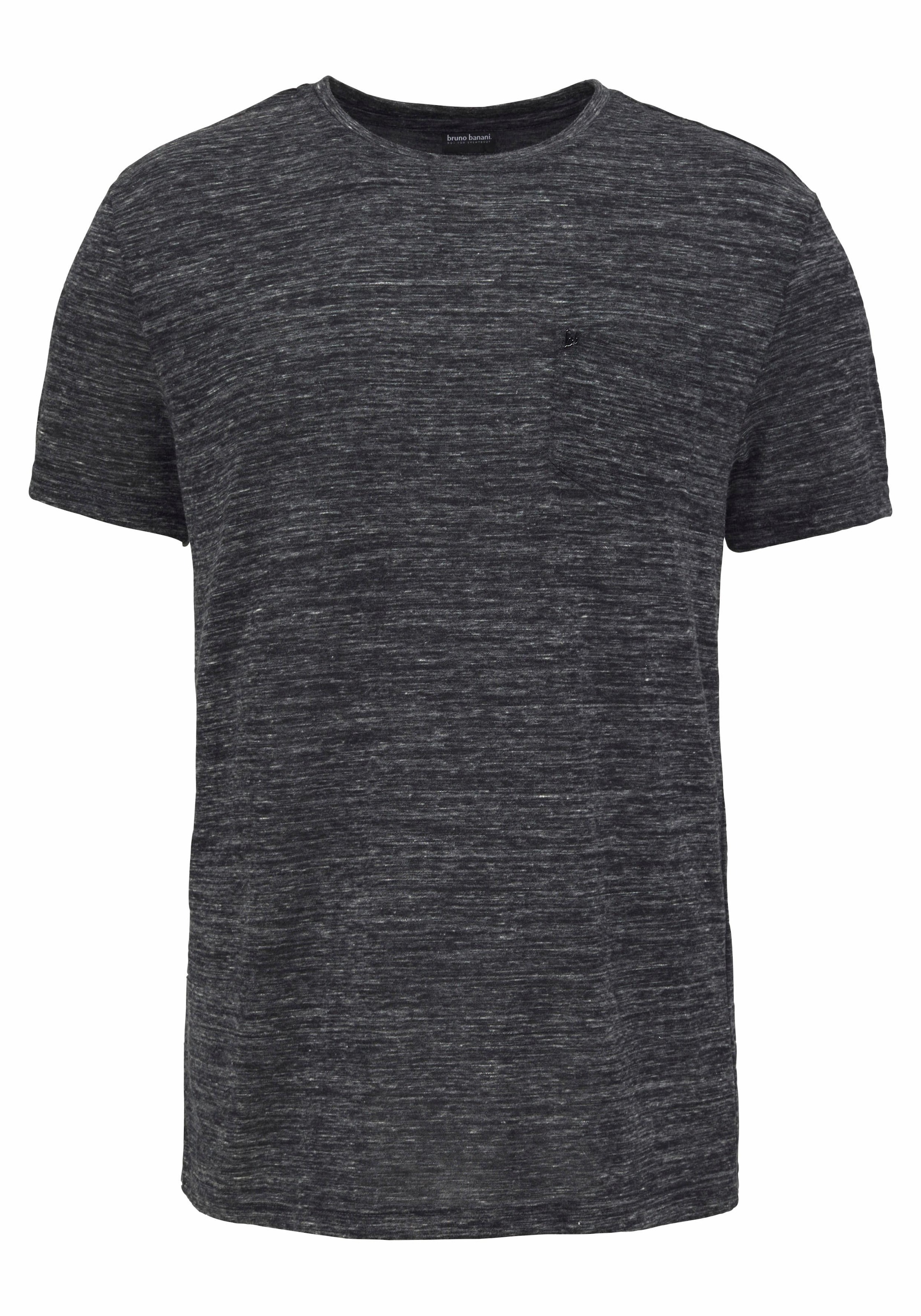 Bruno Banani T-Shirt, Kurzarm, Slim Fit, unifarben, Rundhalsausschnitt