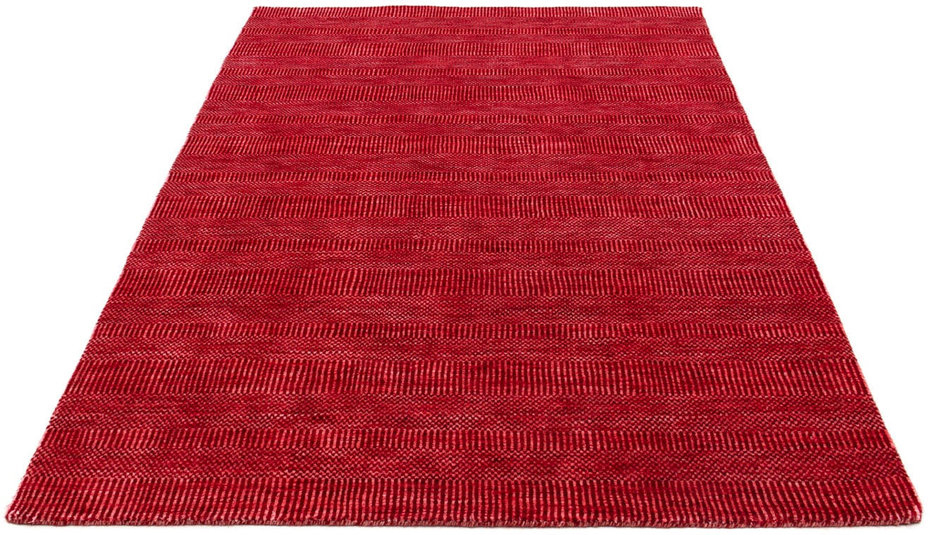 Designteppich »Designer Einfarbig Rosso 182 x 132 cm«, rechteckig, Sehr weicher Flor