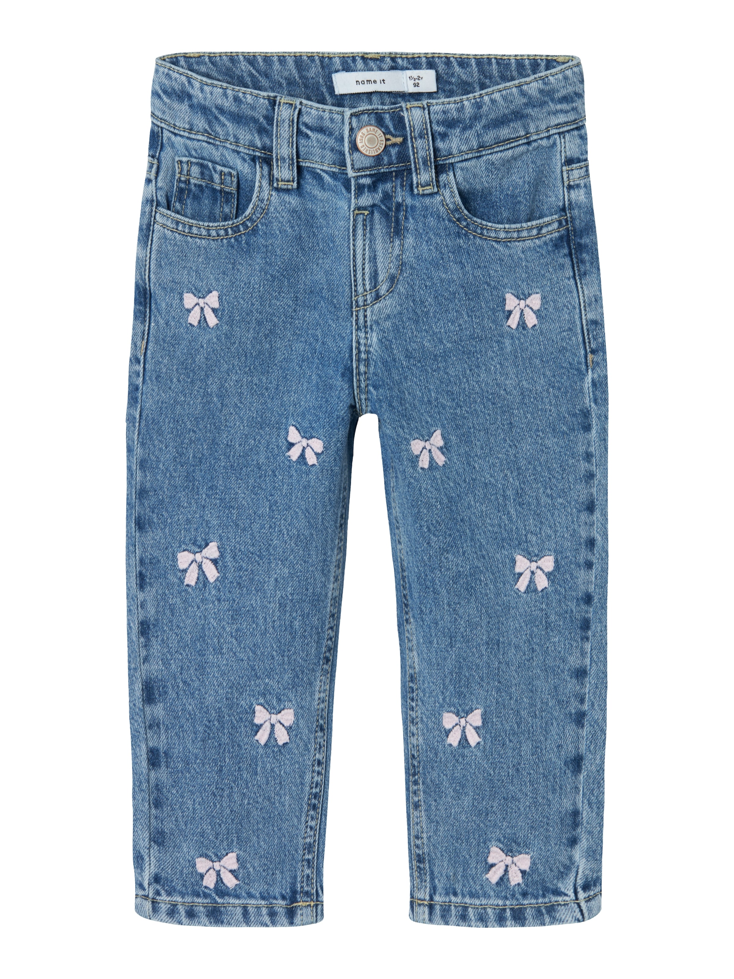 Name It Mom-Jeans »NMFBELLA MOM EMB JEANS 3285-BE NOOS«