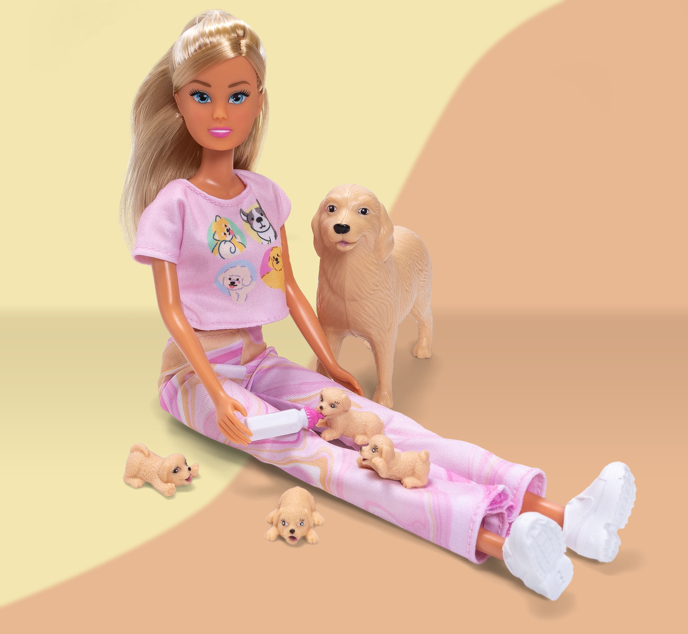 SIMBA Anziehpuppe »Steffi Love, Welcome Puppies« mit trächtiger Hündin