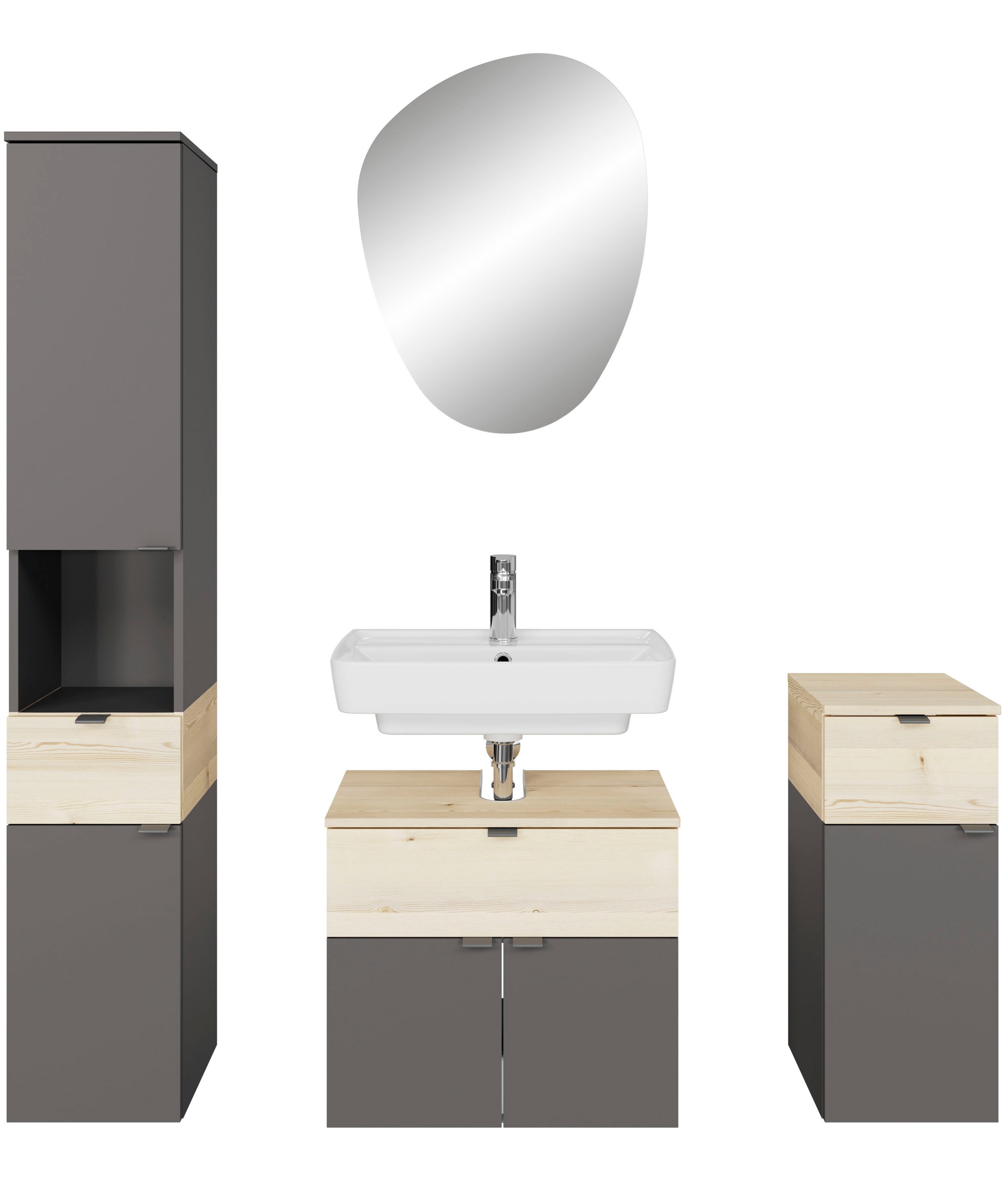 Saphir Badmöbel-Set »Quickset 394« Komplett-Set, 4 Stk. tlg.