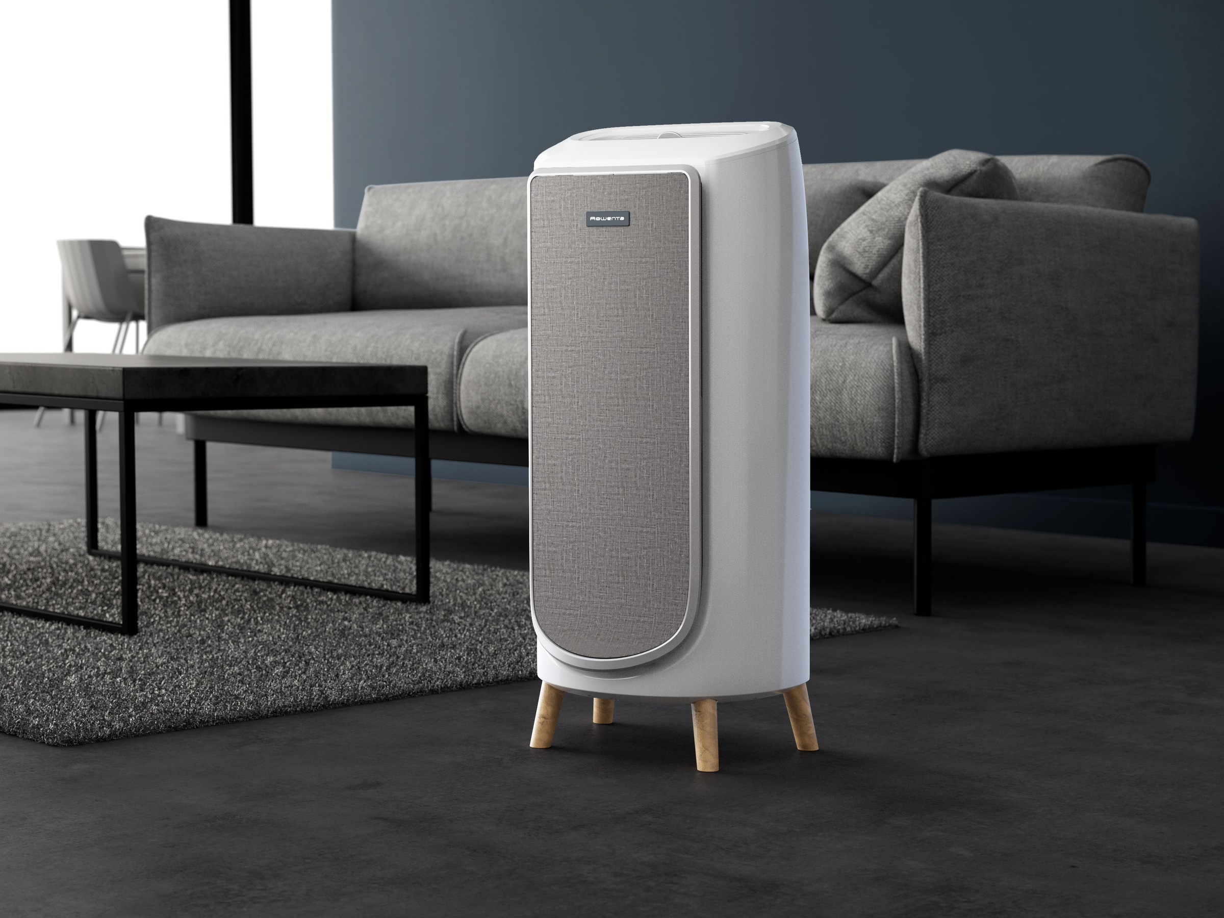 Rowenta Luftreiniger »PU6180 Intense Pure Air Home Connect«, für 36 m² Räume, HEPA-Luftfilterung, App, 4 automatische Modi, 32 dB(A), Textil-Finish