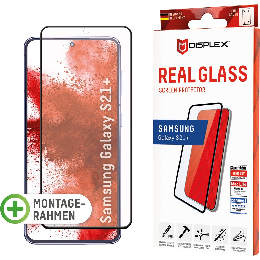 Displex Displayschutzfolie »DISPLEX Real Glass Panzerglas für Samsung Galaxy S21+ 5G (6,7")«, für Samsung Galaxy S21+