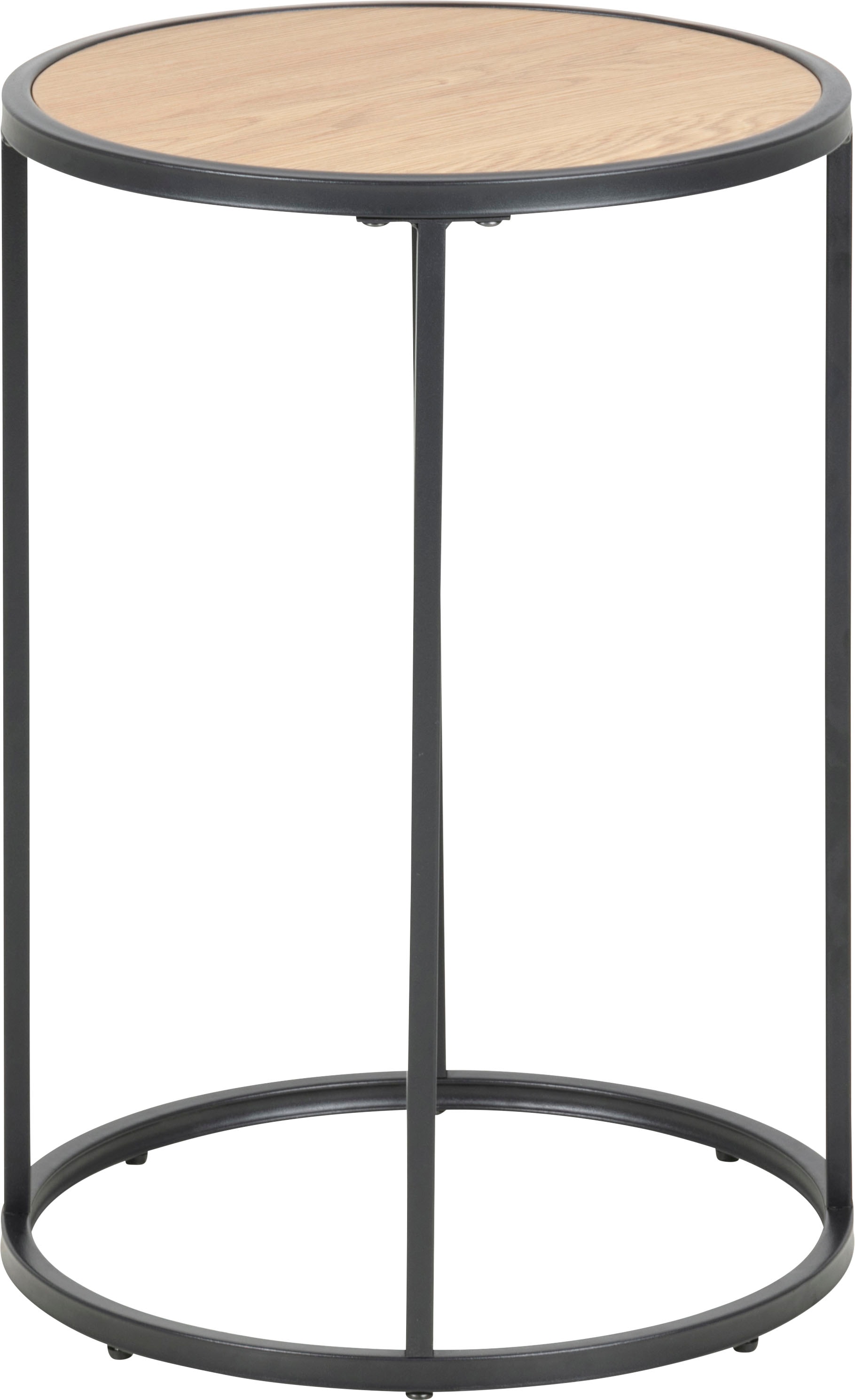 ACTONA GROUP Beistelltisch Metallgestell im modernen Industrie-Look, rund, T: 40 x H: 55 cm