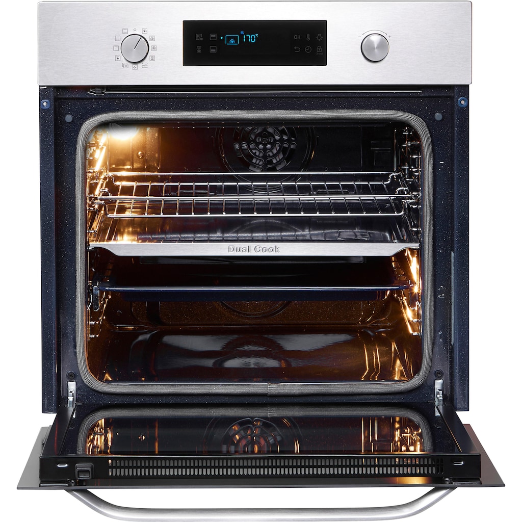 Samsung Pyrolyse Backofen »NV70N3571RS/EG«, NV70N3571RS, mit 1-fach-Teleskopauszug, Pyrolyse-Selbstreinigung