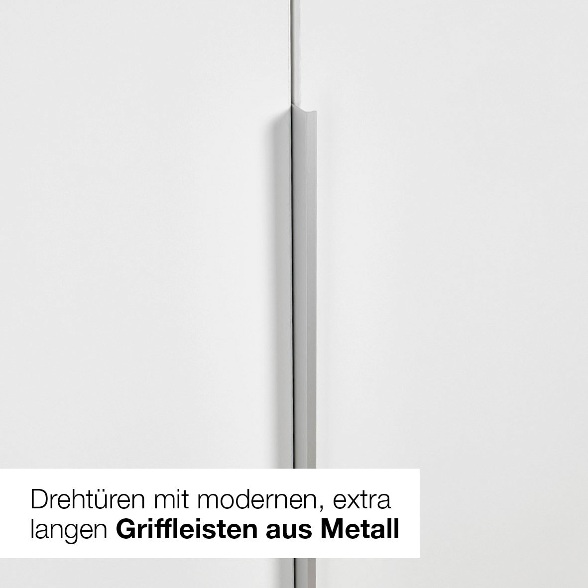 Wimex Drehtürenschrank »Mugano« mit langen oder kurzen Griffen aus Metall,  in vielen Breiten, 208 oder 236 cm hoch, Made in Germany