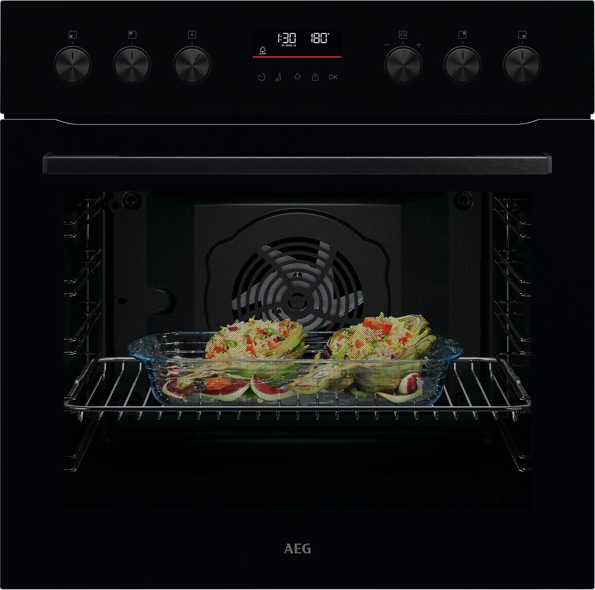 AEG Elektro-Herd-Set Serie 5000 »OO20HSPB«, Pyrolyse-Selbstreinigung, Multilevel Cooking