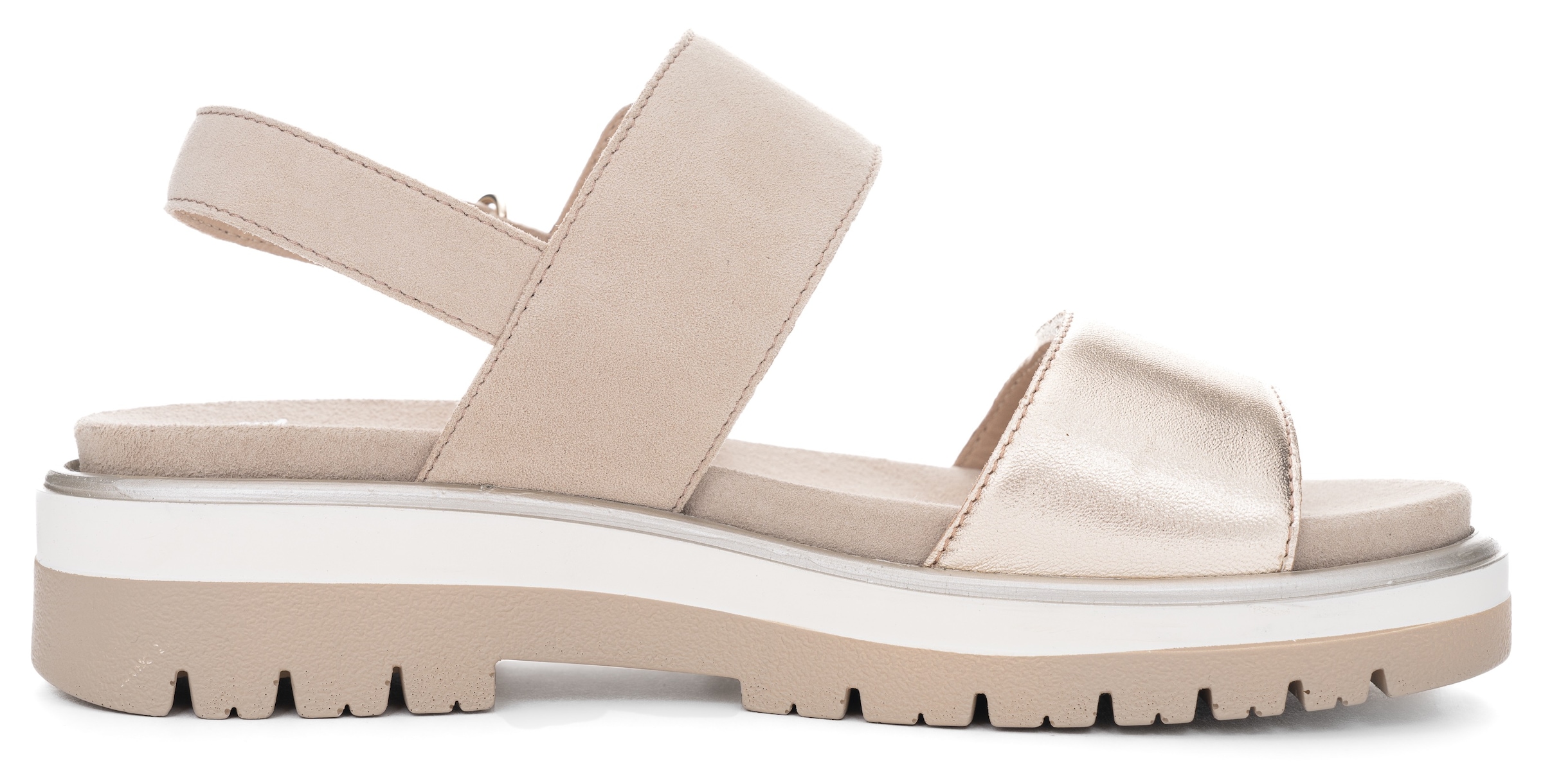 Ara Plateausandaletten »MALAGA«, Plateausandale, Klettschuh in Bequemweite G (= weit)