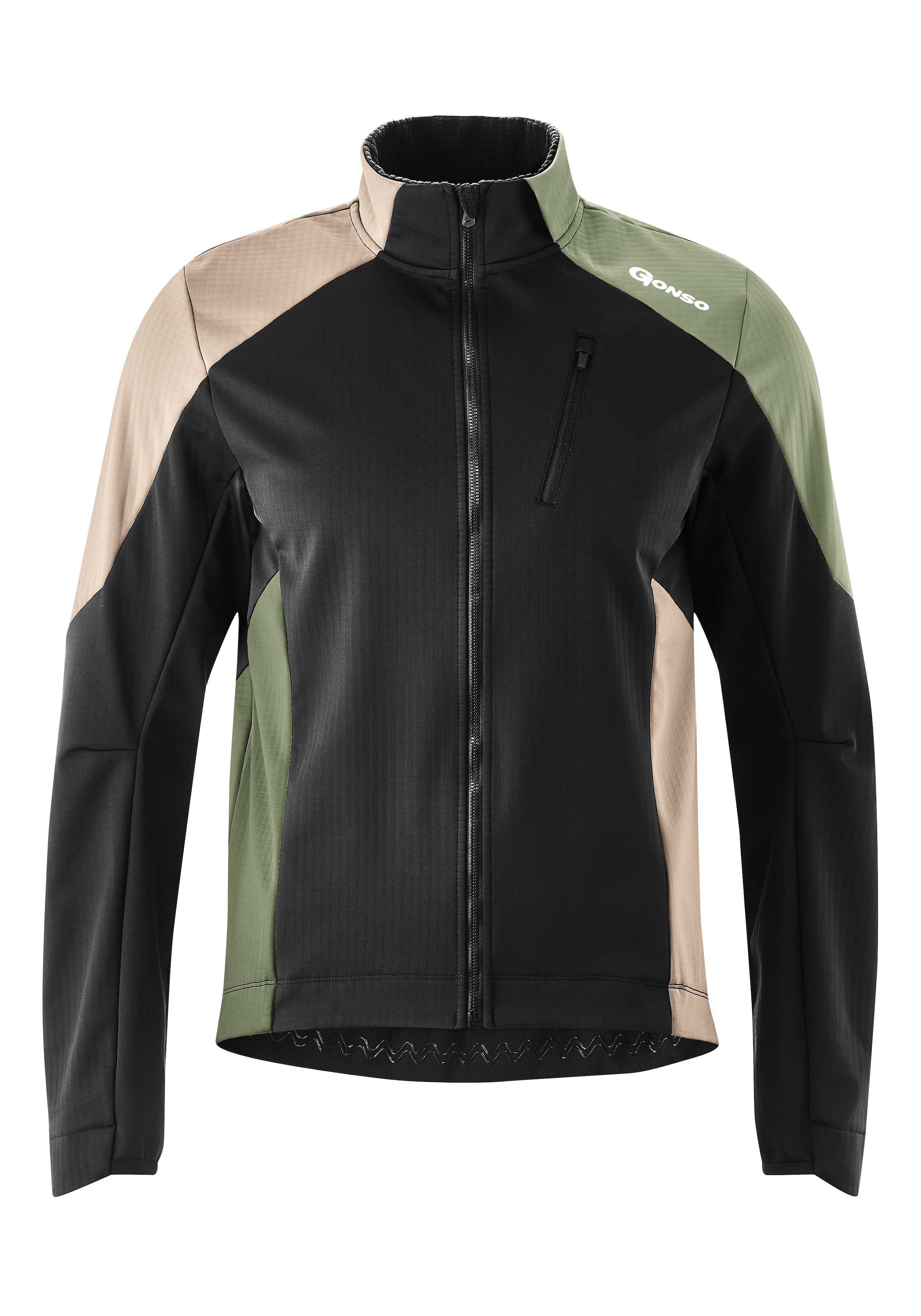 Gonso Fahrradjacke »TRAIL JACKET SOFTSHELL M«, Wasserabweisend, strapazierfähig, atmungsaktiv