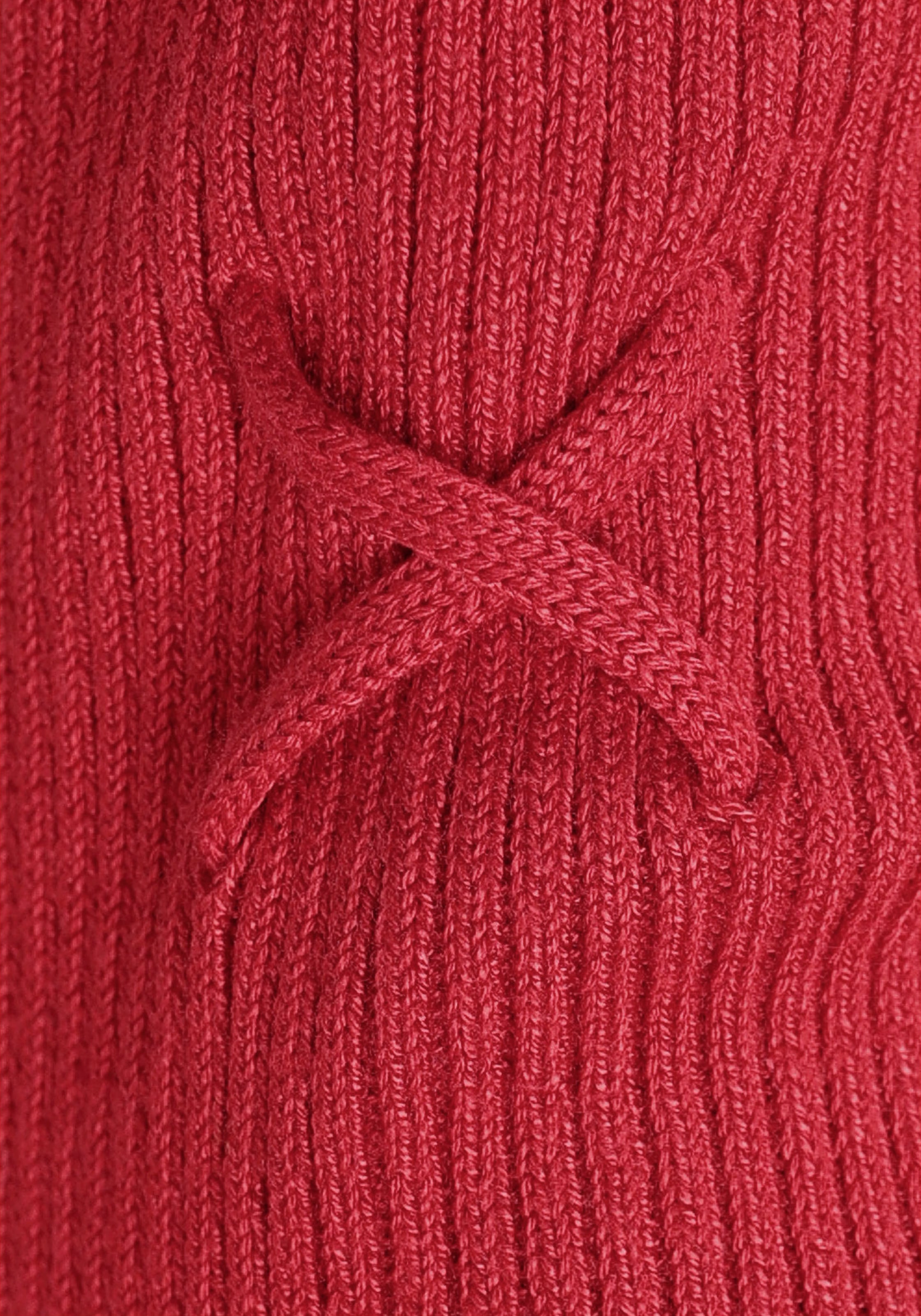 Melrose Strickpullover, feminine Passform aus Rippe mit Schnürung