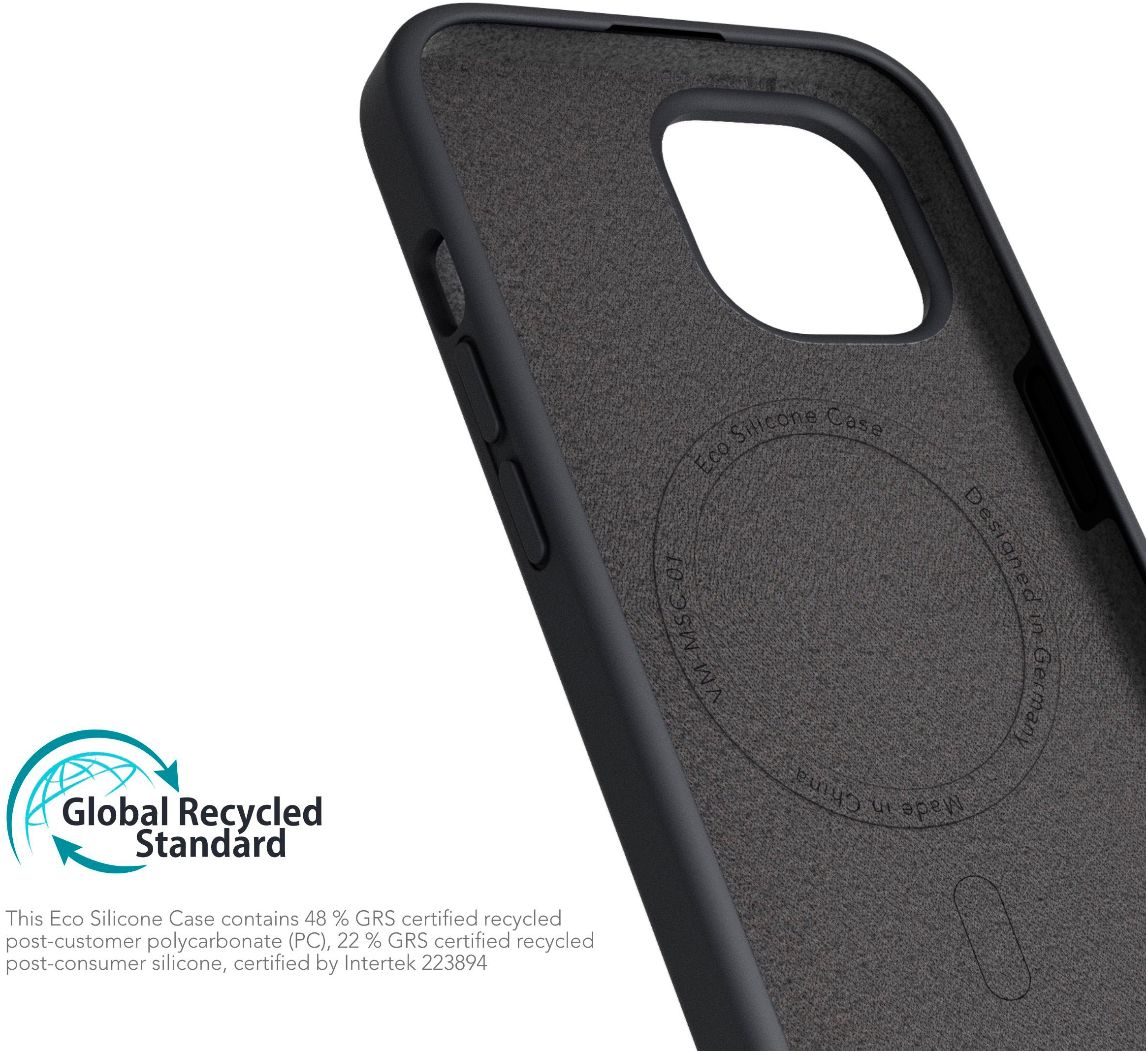 VONMÄHLEN Smartphone-Hülle »iPhone 15 Plus, Eco Silicone Case - Navy«