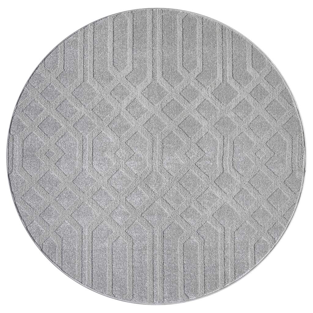 Carpet City Teppich »FLAIR138«, rund, 11 mm Höhe, Kurzflor-Teppich, Skandi-Stil, Wohnzimmer