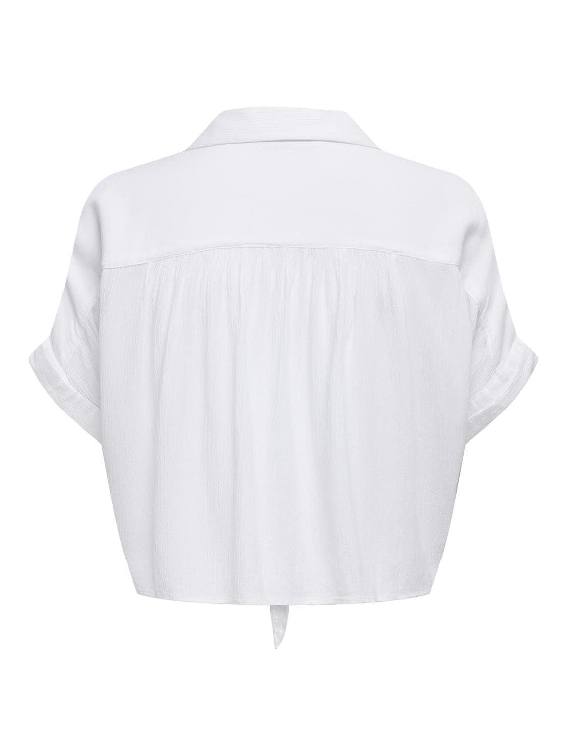 ONLY Kurzarmbluse »ONLPAULA LIFE S/S TIE SHIRT WVN NOOS«