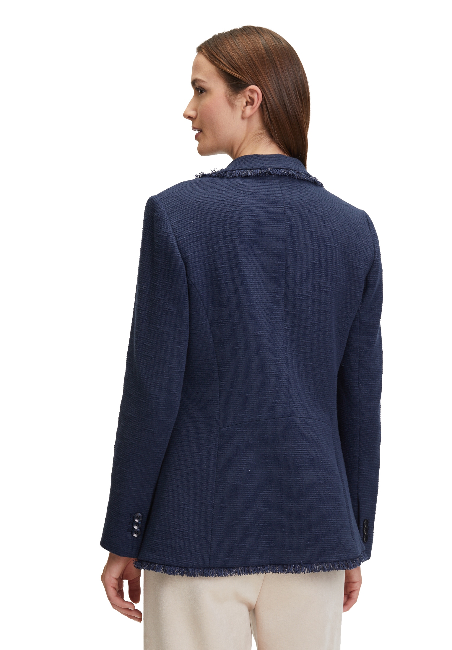 Betty&Co Jackenblazer »Businessblazer mit Fransen«
