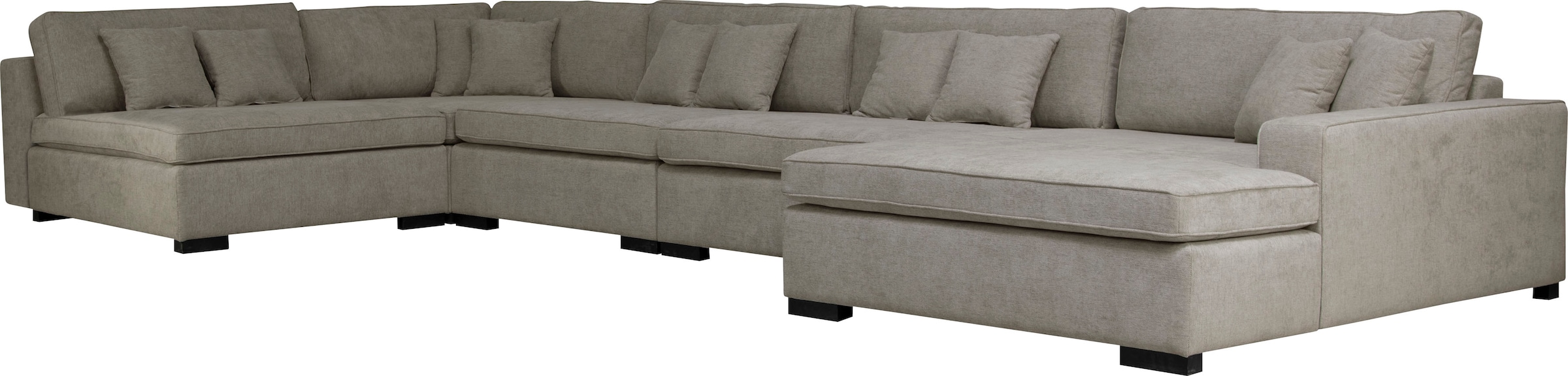 Home affaire Wohnlandschaft »Skara XXL U-Form« Lounge-Sofa XXL mit Federkern-Polsterung, in vielen Bezugsvarianten