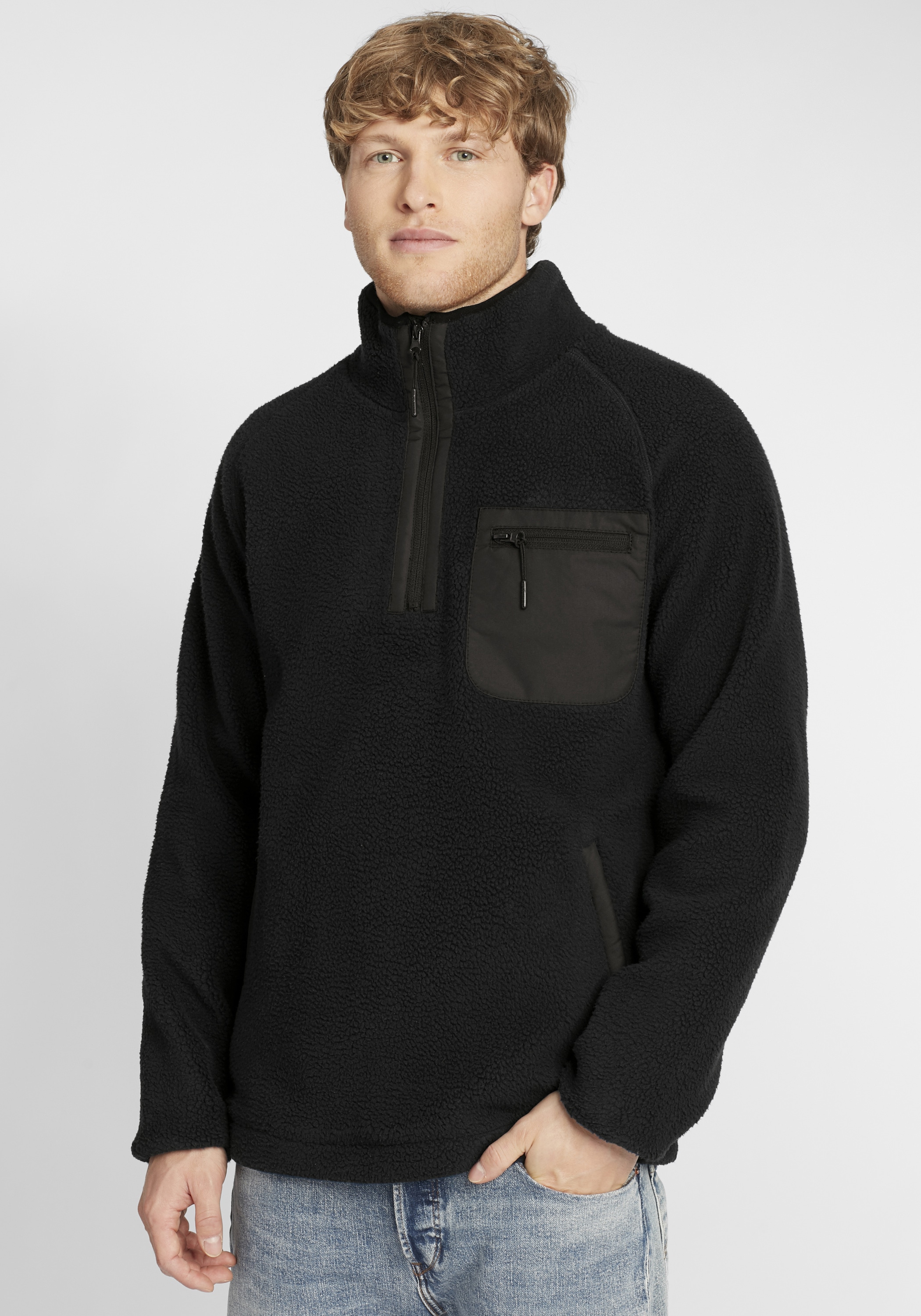 Indicode Fleecepullover »Fleecejacke IDTrout«