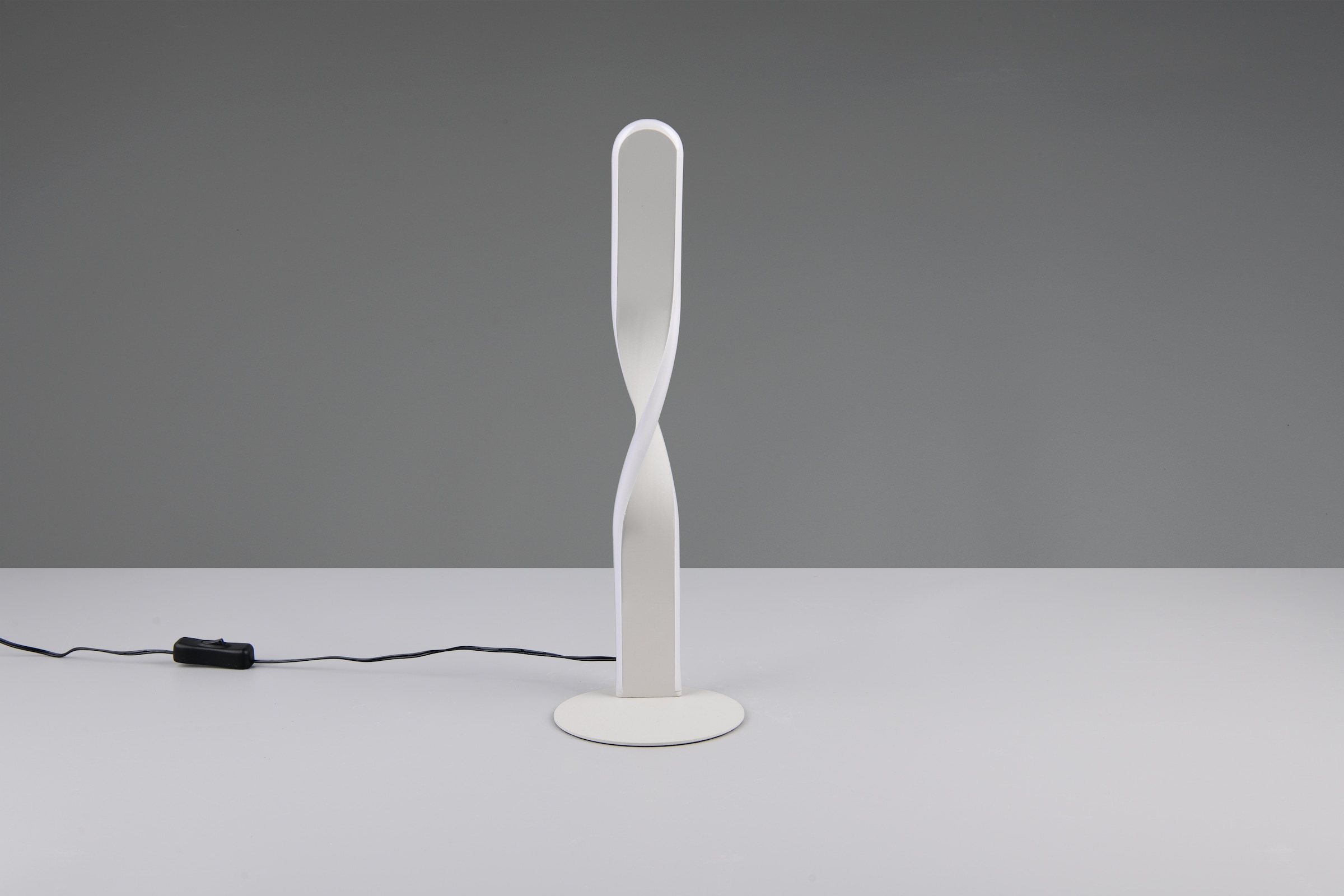 OTTO home LED Tischleuchte »ADELLA, LED Tischlampe 10W 1020 Lumen 3000K warmweiß, Höhe 41 cm« LED-Board 1 Stk. Warmweiß Metall in warm grey, Schnurschalter ON/OFF mit 150cm Kabel