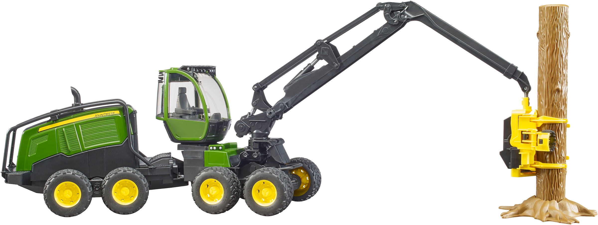 Bruder® Spielzeug-Forstmaschine »John Deere 1270G Harvester mit 1 Baumstamm (02135)« Made in Europe