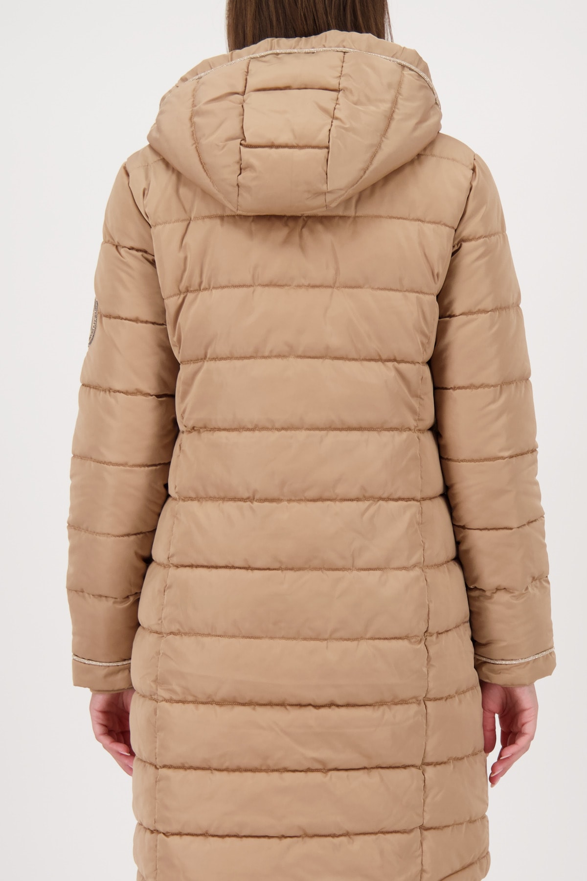 Monari Steppmantel Regular fit mit Rundhalsausschnitt und Kapuze