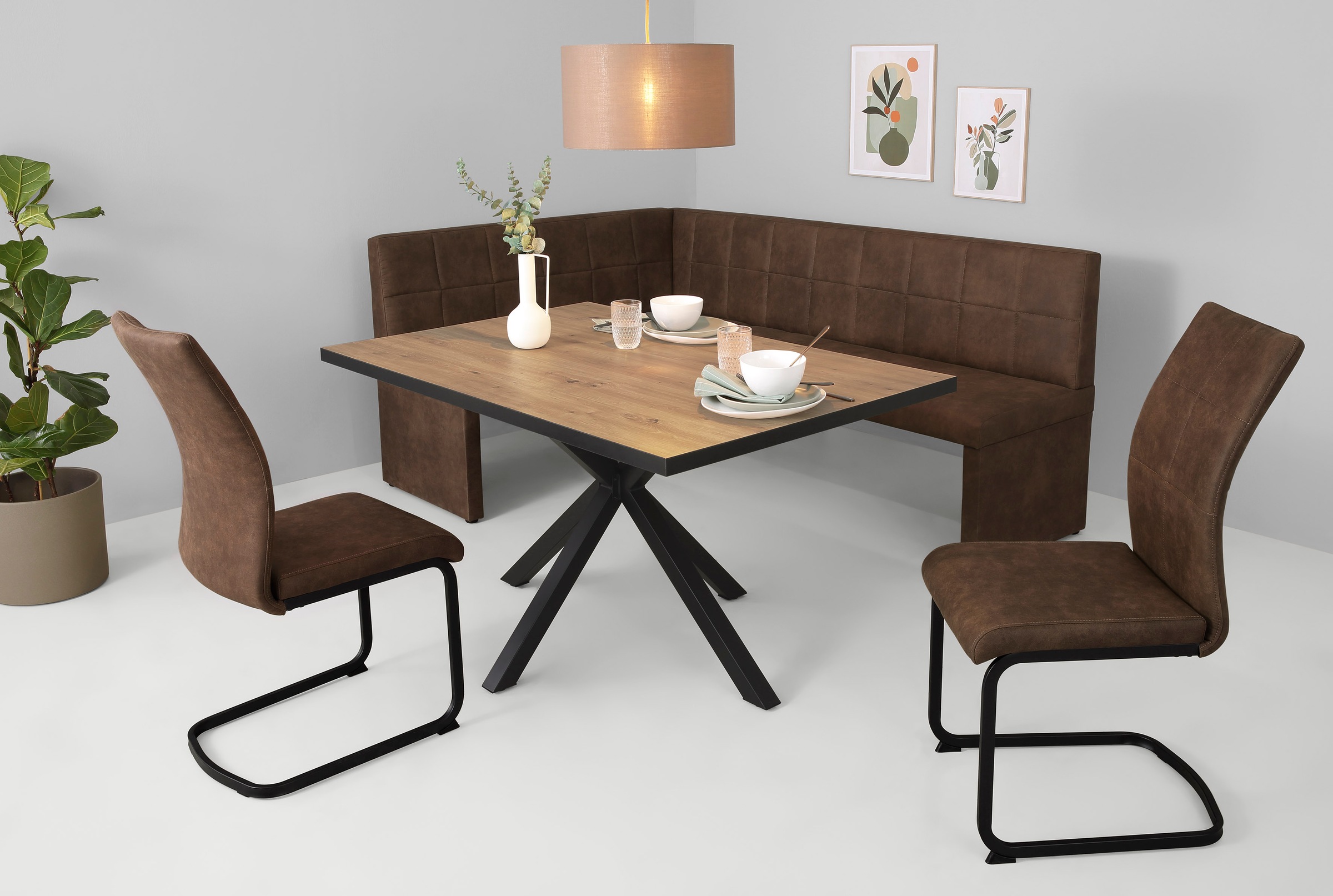 HELA Eckbank »MELANIE«, Vintage Optik