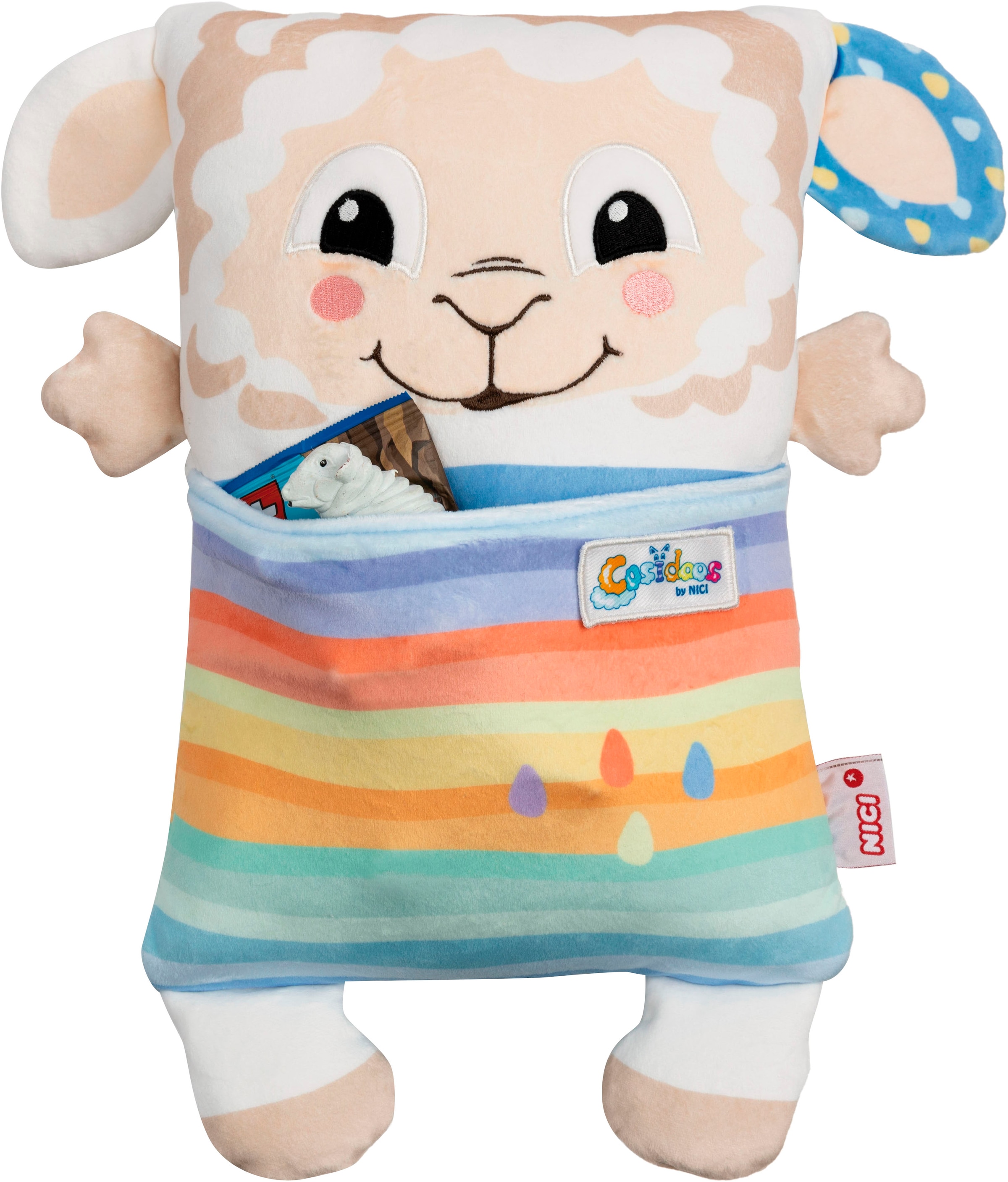 Nici Kuscheltier »Cosidoos, Schaf mit Wendefunktion 30x20 cm« enthält recyceltes Material (Global Recycled Standard)