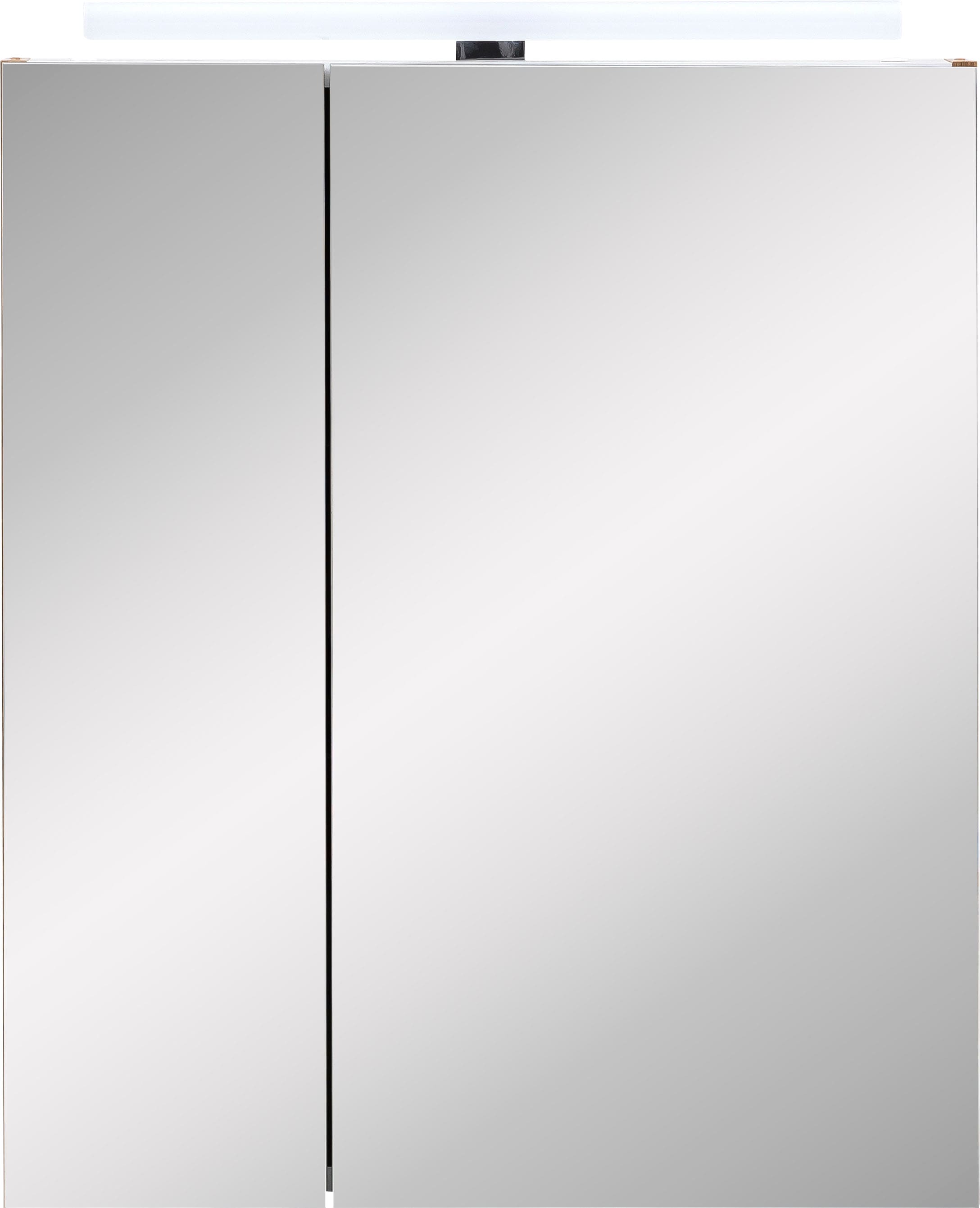 Schildmeyer Spiegelschrank »Duo«, Breite 60 3 cm, Garantie Schalter-/Steckdosenbox | LED-Beleuchtung, online 2-türig, Jahren kaufen XXL mit