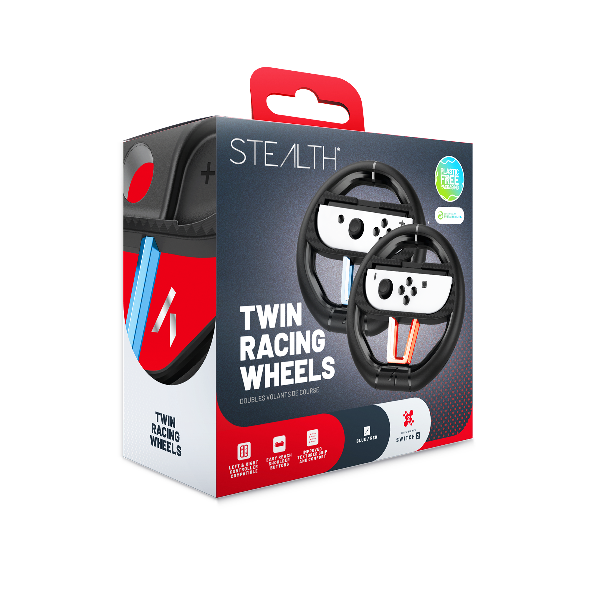 Stealth Lenkrad »Twin Racing Wheels / Lenkrad Doppelpack für Switch 2«