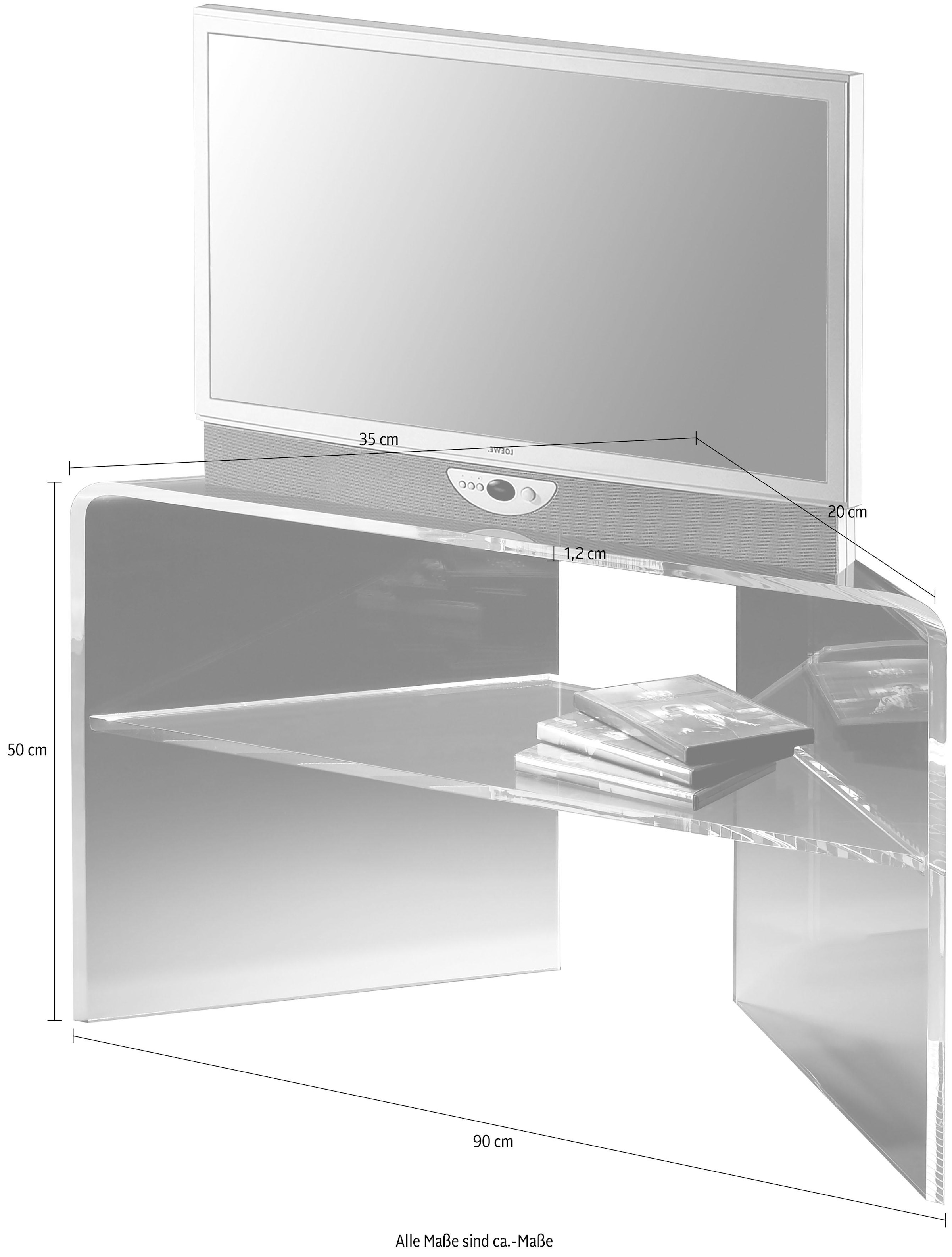 TV-Board Places mit auf of Style bestellen aus Acrylglas »Remus«, Ablage, Raten
