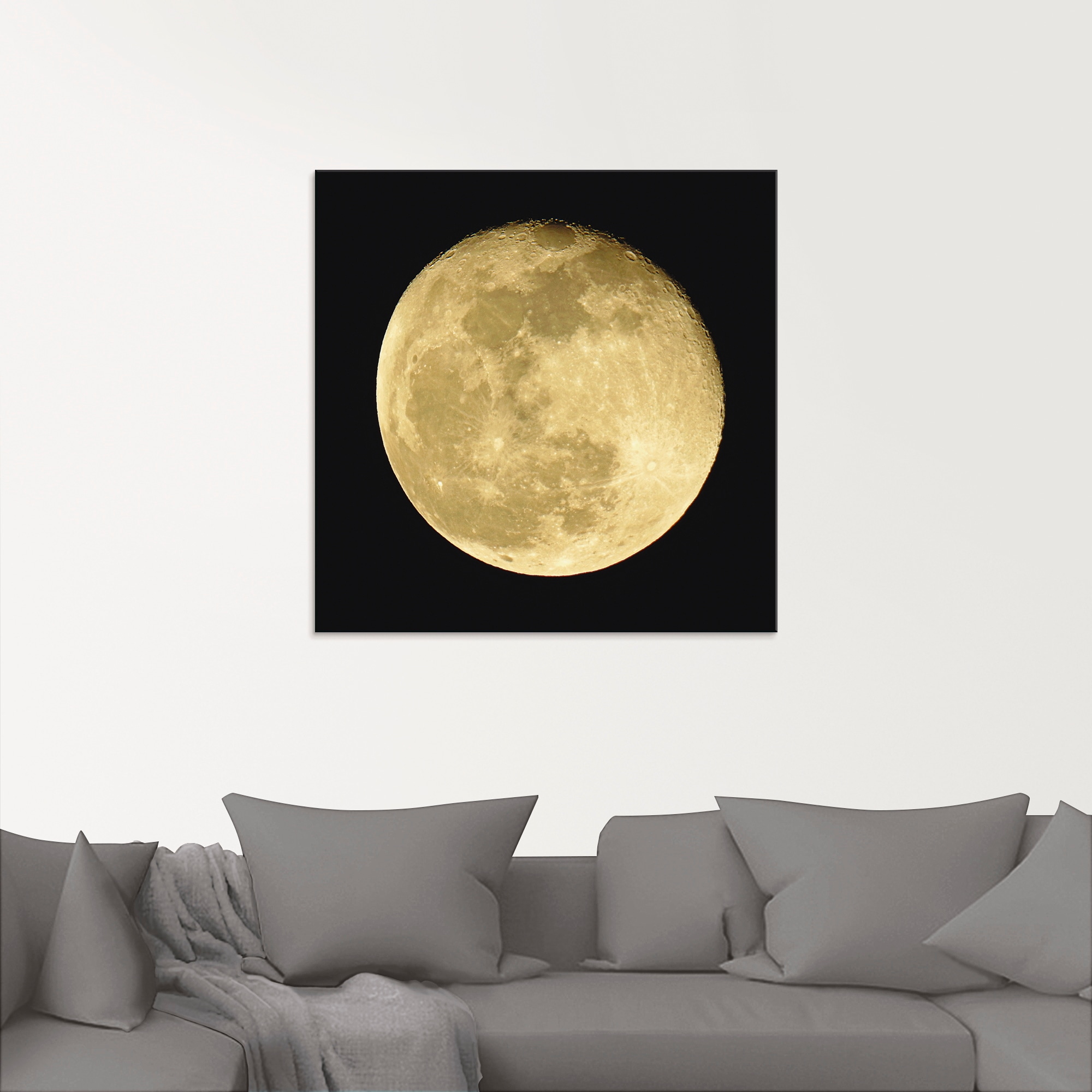 Artland Glasbild »Mond«, Weltraum, (1 St.), in verschiedenen Größen