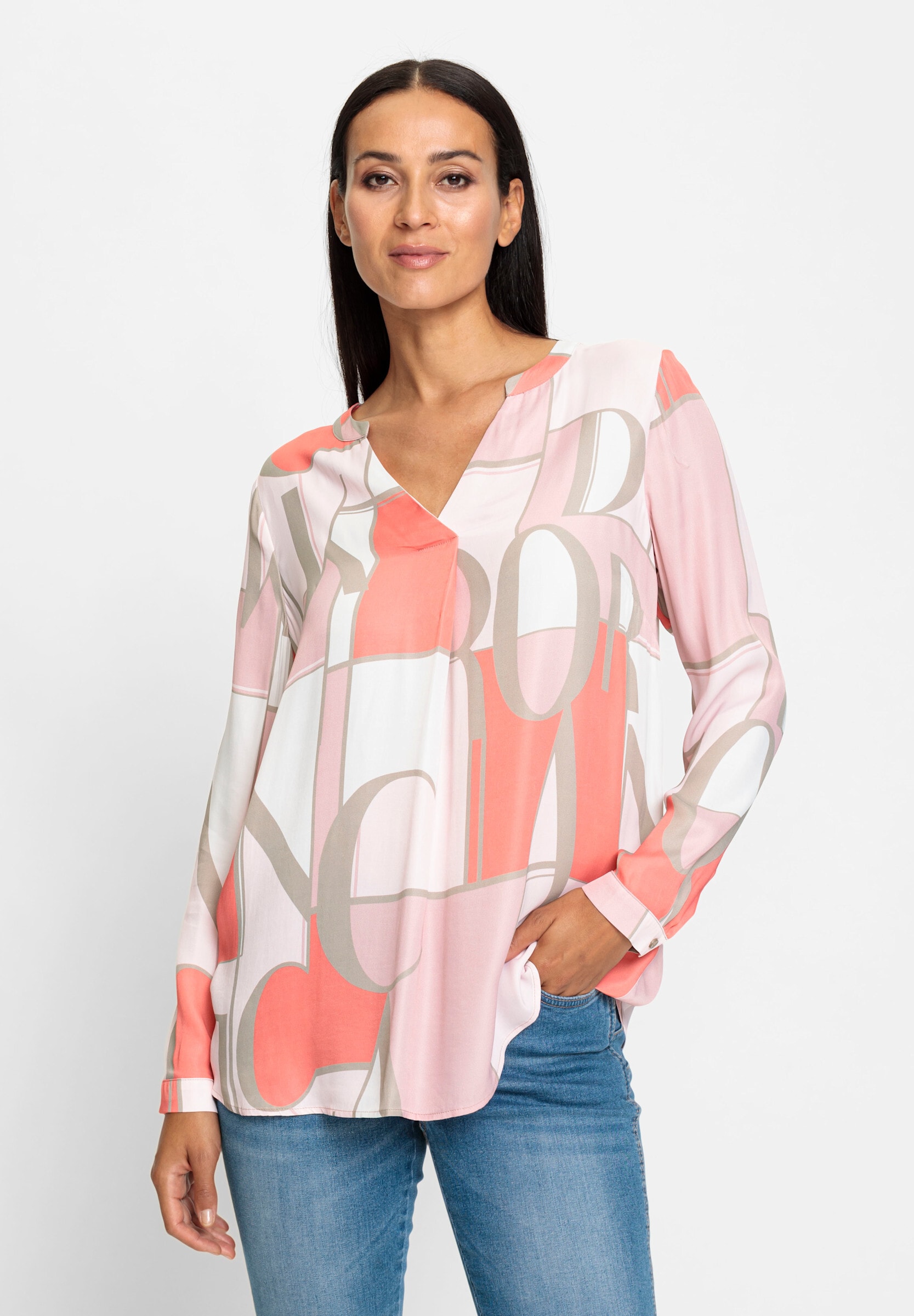heine Klassische Bluse »Druckbluse Druckbluse zum Schlupfen«