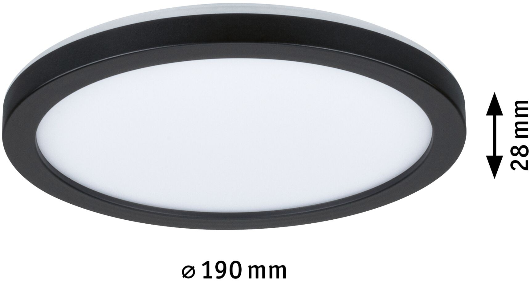 Paulmann LED Panel »Atria Shine IP44 rund 190mm 11,2W 850lm 4000K«, 1 flammig, Backlight