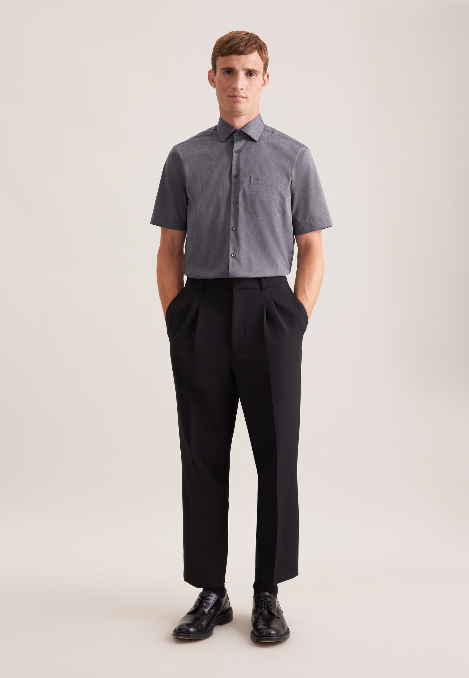 seidensticker Businesshemd »Schwarze Rose« Regular 1/2 Kentkragen Uni