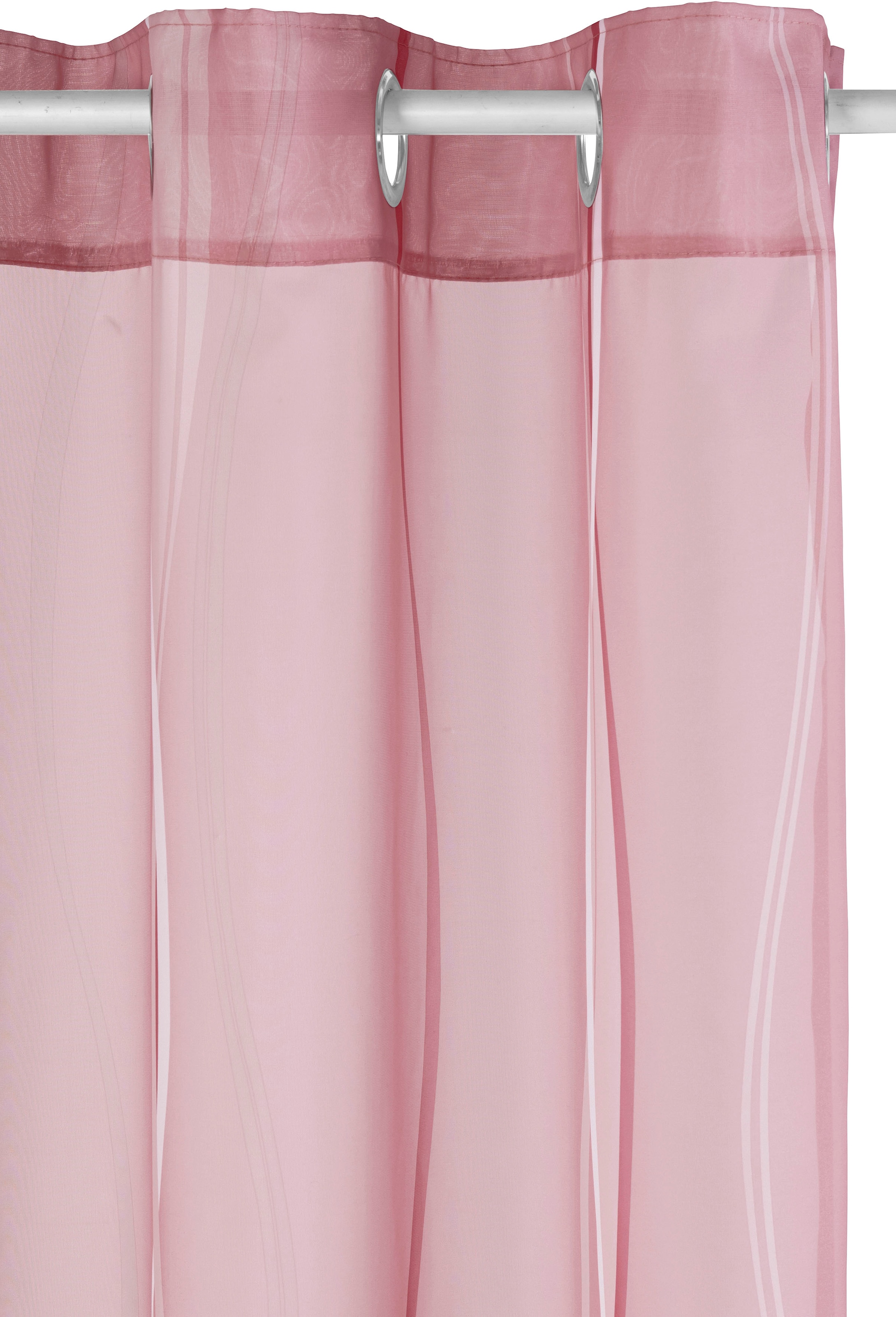 OTTO home Gardine »Dimona« Ösen 2 Stk. tlg. 2er-Set, transparent, Voile, Polyester