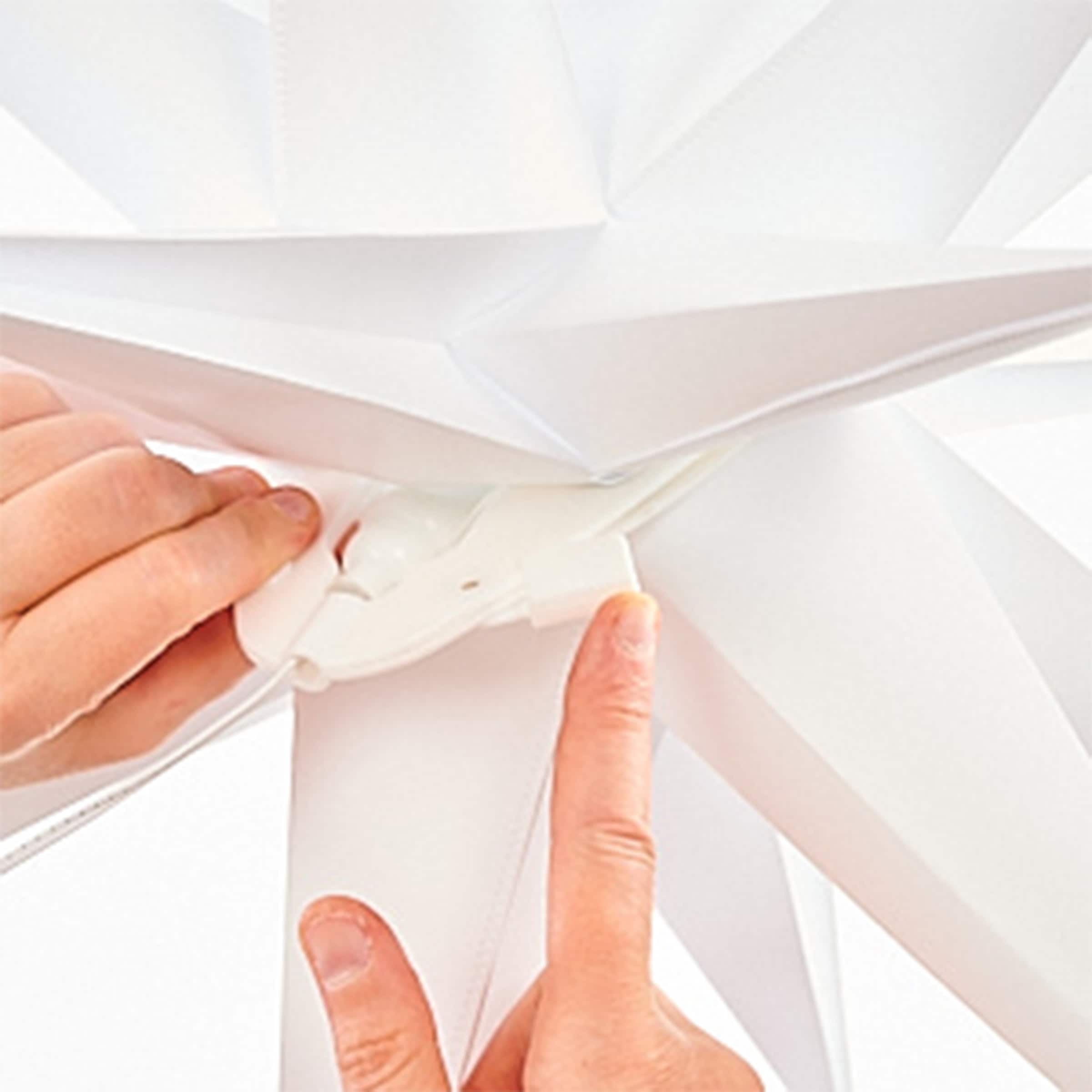 my home LED-Hängeleuchte »Visia« LED-Modul 1 Stk. Warmweiß 3D LED Stern mit Erdspieß, weiß, einfache Installation mit Erdspieß