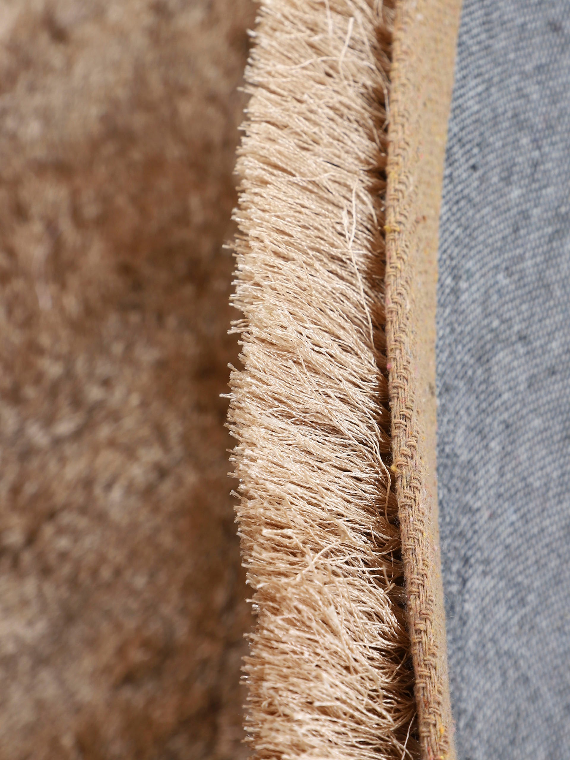 carpetfine Hochflor-Teppich »Breeze«, rund, 45 mm Höhe, besonders weich mit leichtem Glanz Garn, Wohnzimmer