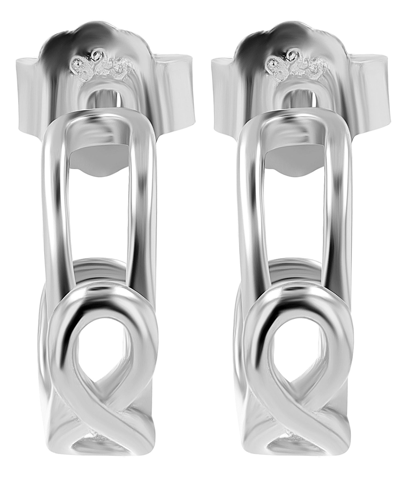 Adelia´s Paar Ohrstecker »Damen Ohrringe ¿ Ohrstecker Unendlichkeitszeichen aus 925 Silber«