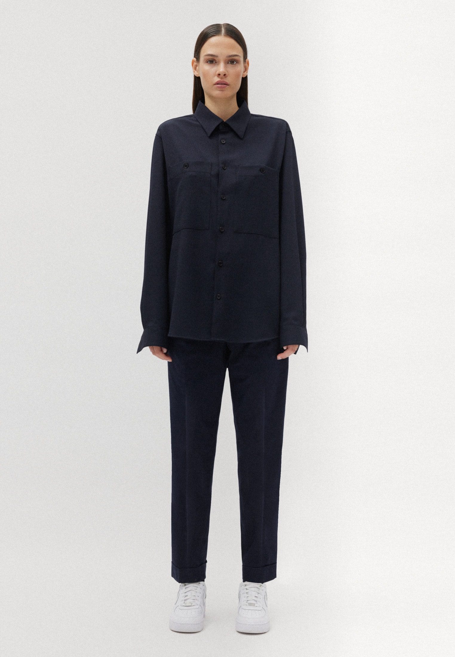 studio seidensticker Businesshemd »Studio« Regular Langarm Kentkragen Uni