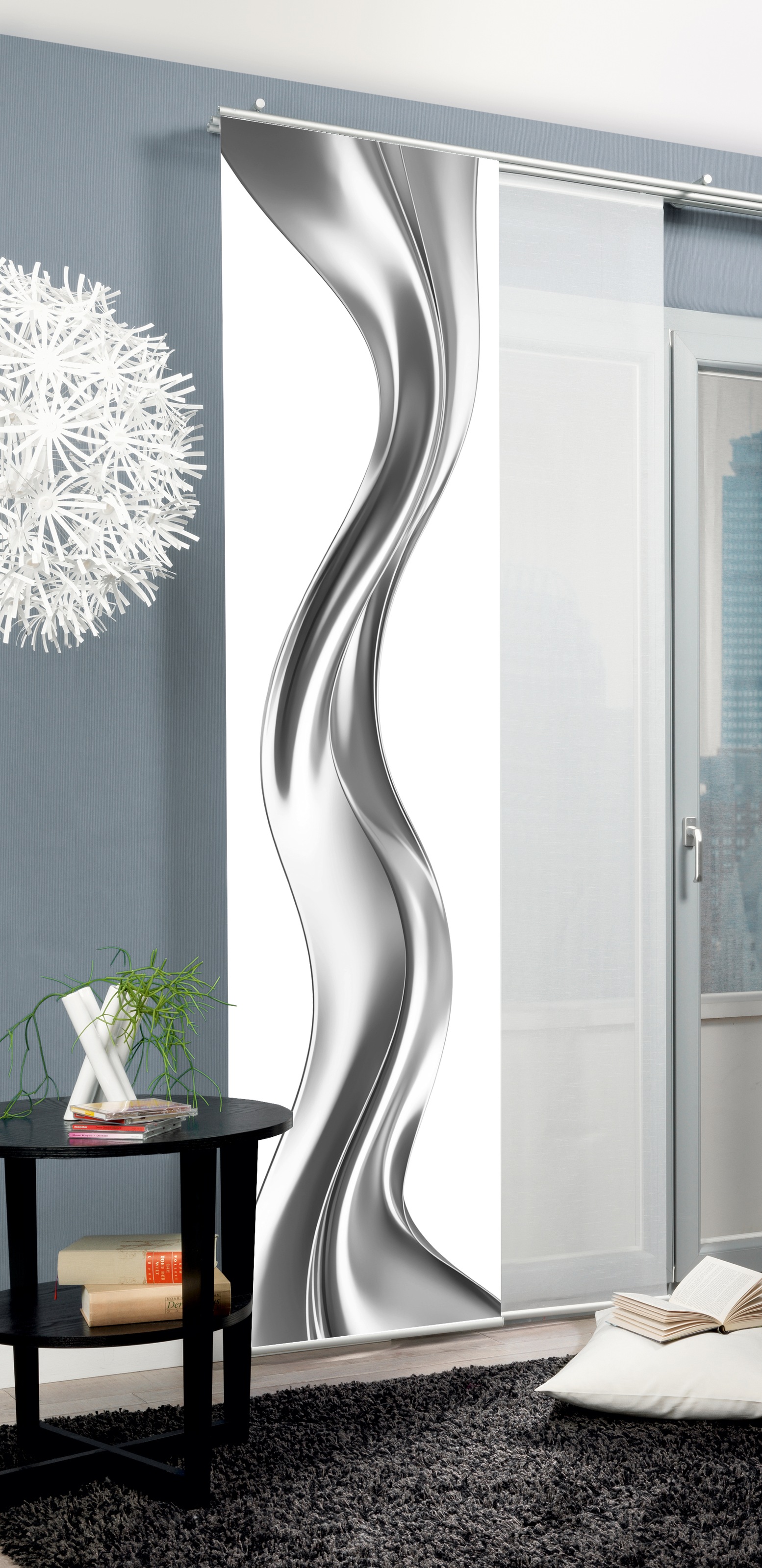 HOME WOHNIDEEN Schiebegardine »OAKLEY« Paneelwagen 1 Stk. tlg. SCHIEBEVORHANG,SEIDENOPTIK,DIGITALDRUCK