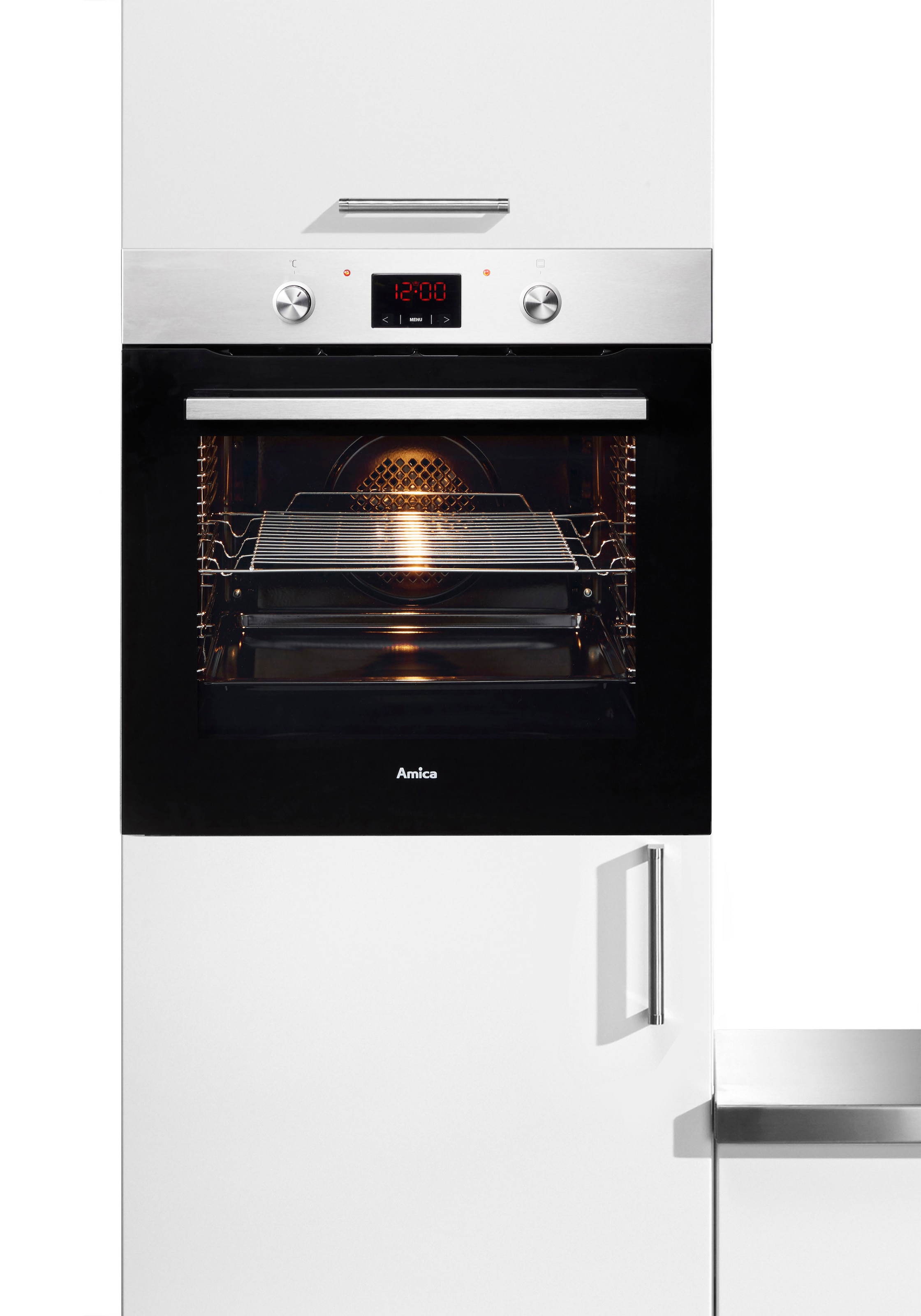 Amica Einbaubackofen  »EBX 943 625 E«, mit Teleskopauszug nachrüstbar, Simple Steam