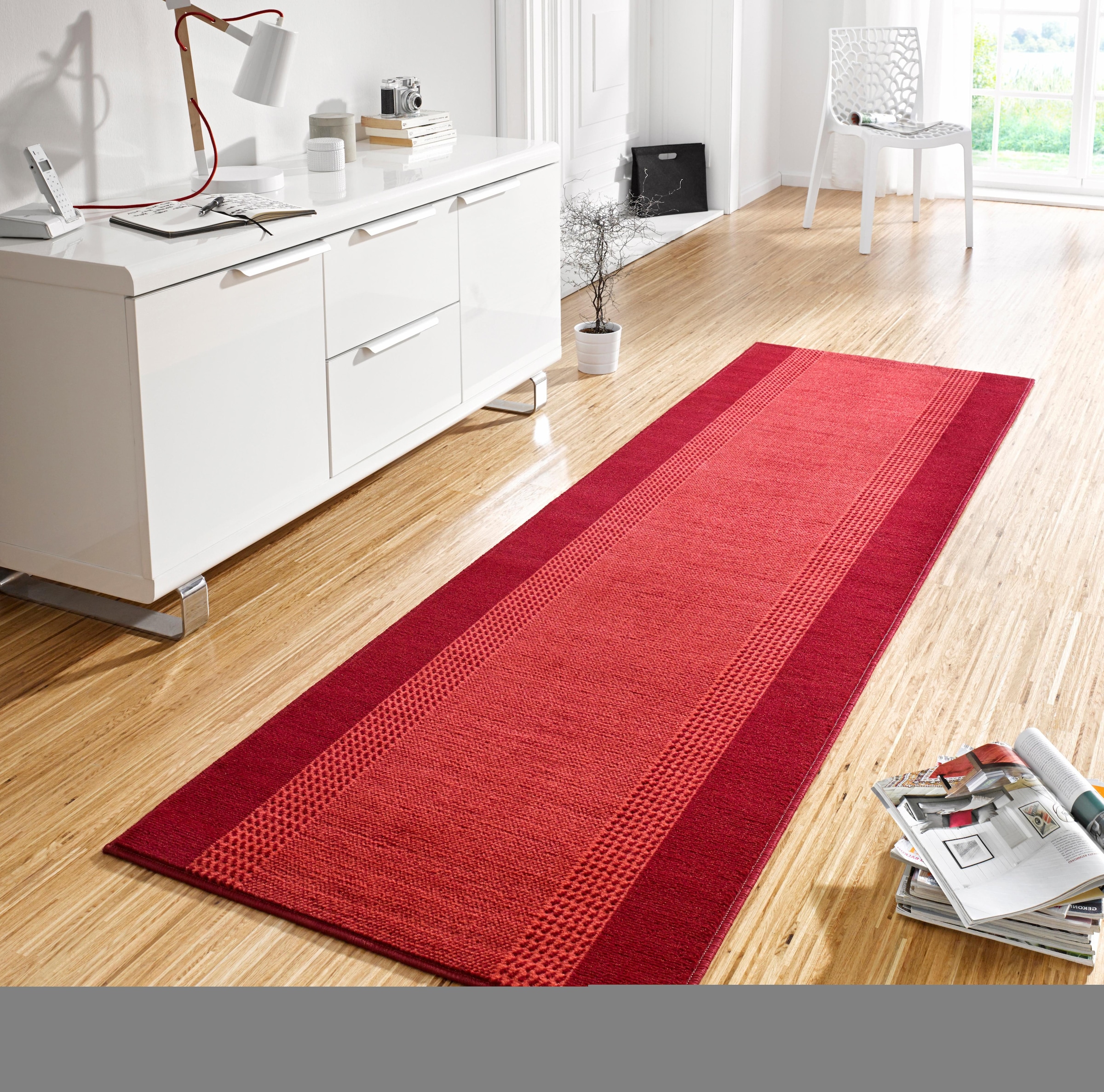 HANSE Home Teppich »Band« rechteckig 9 mm Höhe Kurzflor, weich, Läufer Größen, Wohnzimmer, Schlafzimmer, Esszimmer