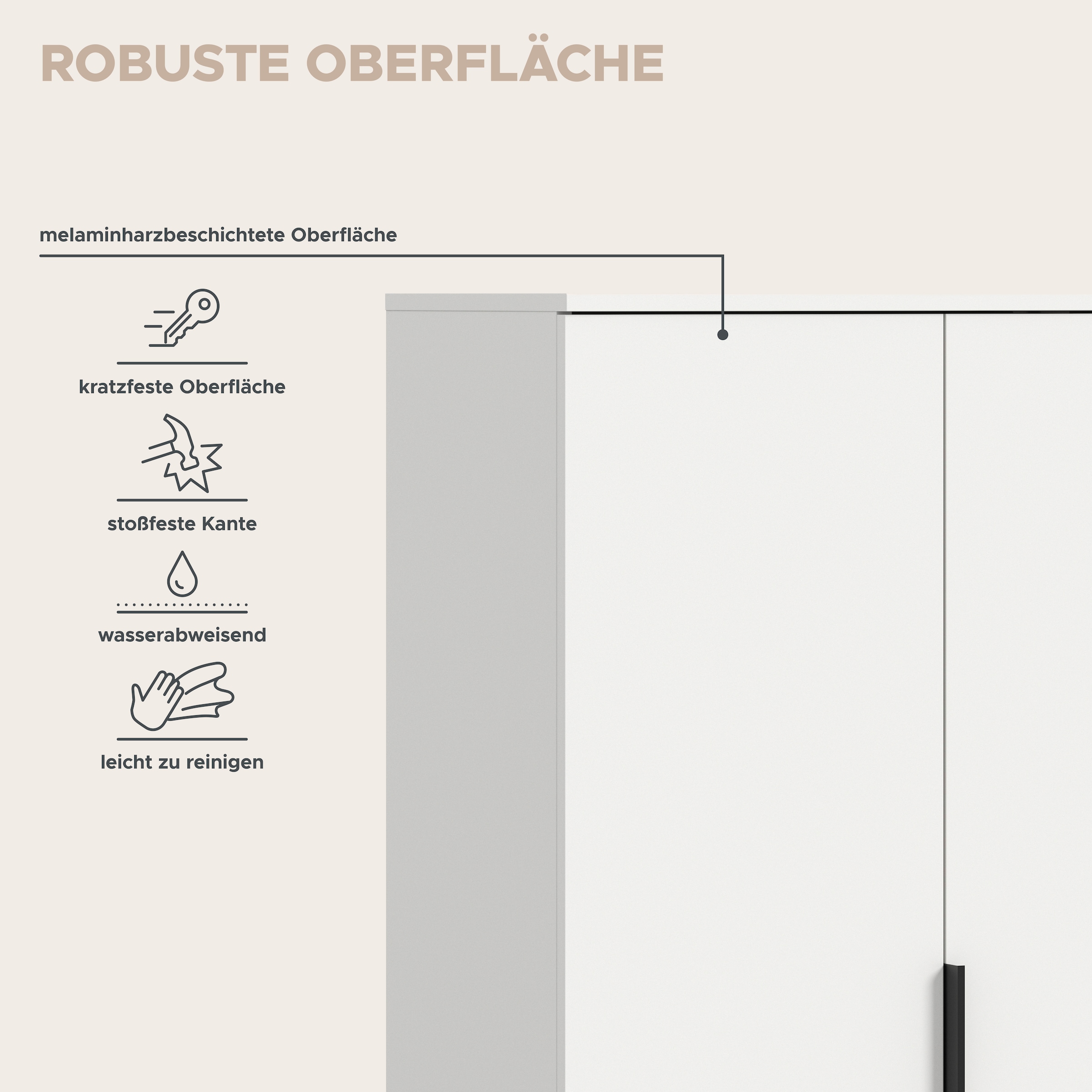 Home affaire Wäscheschrank »SKARDE, TOPSELLER!, Kleiderschrank, Schlafzimmerschrank, Schrank« Höhe: 140 cm, 2 Türen, 2 Schubladen, 1 Kleiderstange, 1 Stk. tlg. OTTO BESTSELLER, Garderobe, Universalschrank, Flurschrank, Schrank