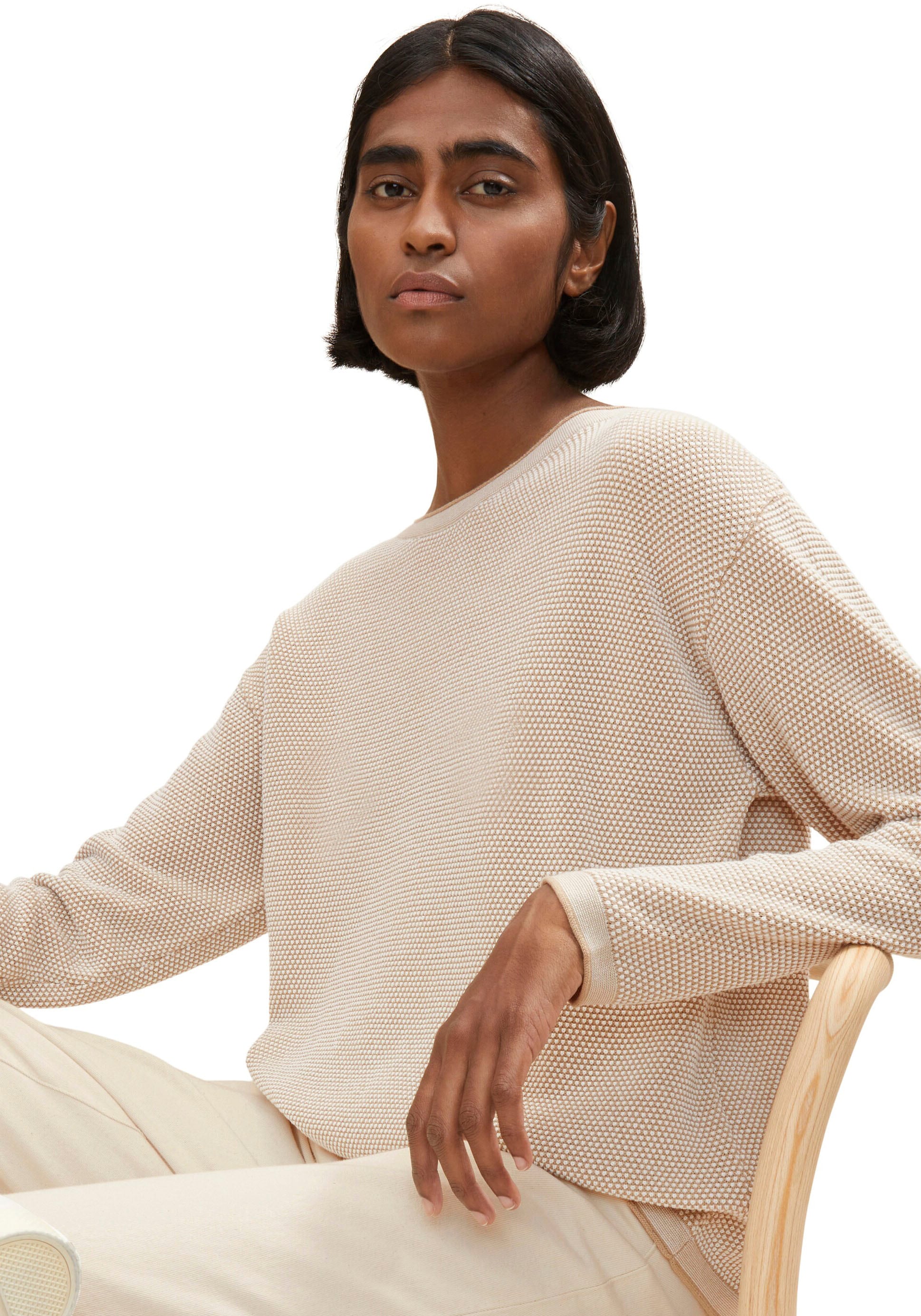TOM TAILOR Strickpullover, mit modischer Struktur