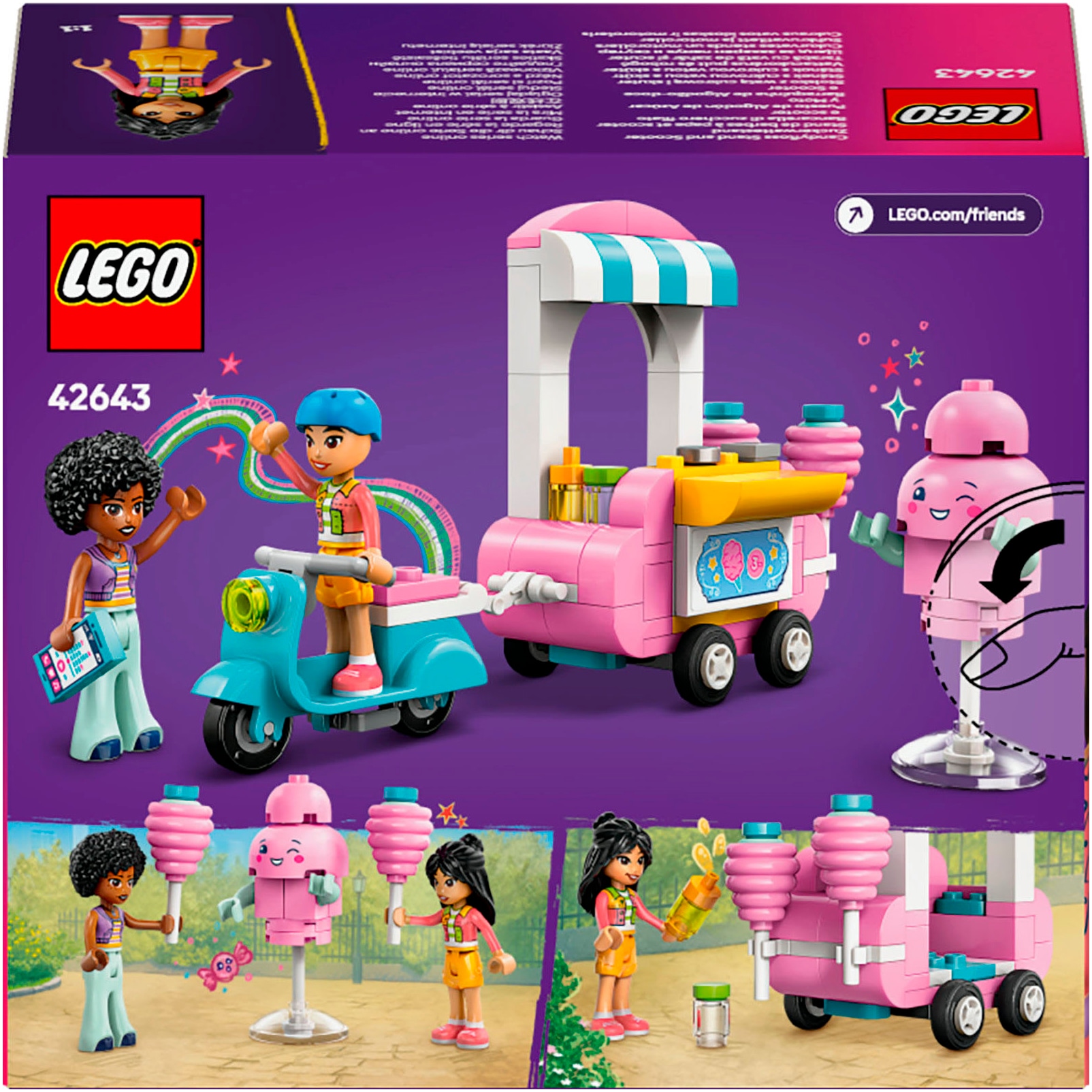 LEGO® Konstruktionsspielsteine »Zuckerwattestand (42643), LEGO Friends«, (110 St.), Made in Europe