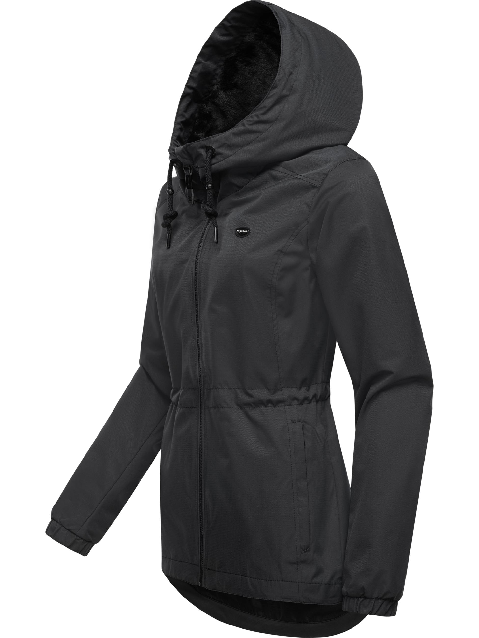 Ragwear Outdoorjacke »Übergangsjacke Dankka Tech«, mit Kapuze, Stylische Damen Übergangsjacke aus wasserdichtem Material