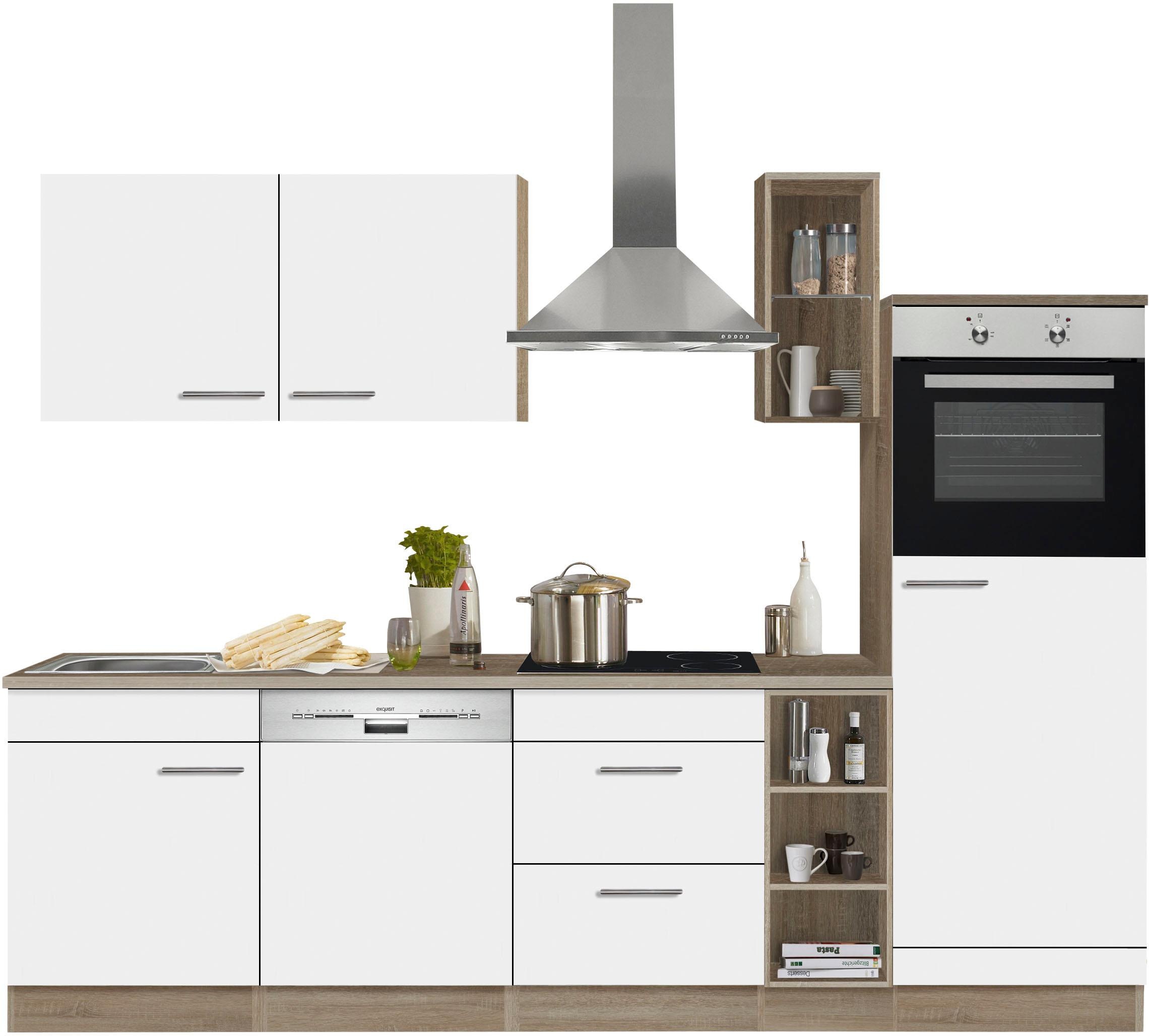 OPTIFIT Küchenzeile "Kalmar" Breite 270 cm, wahlweise mit E-Geräten, mit Arbeitsplatte