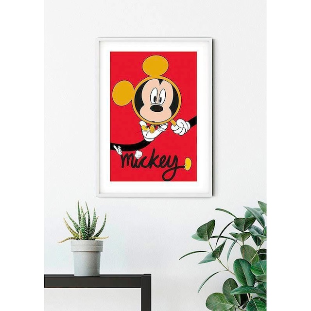 Komar Poster »Mickey Mouse Magnifying Glass«, Disney, (1 St.), Kinderzimmer,  Schlafzimmer, Wohnzimmer online kaufen | mit 3 Jahren XXL Garantie